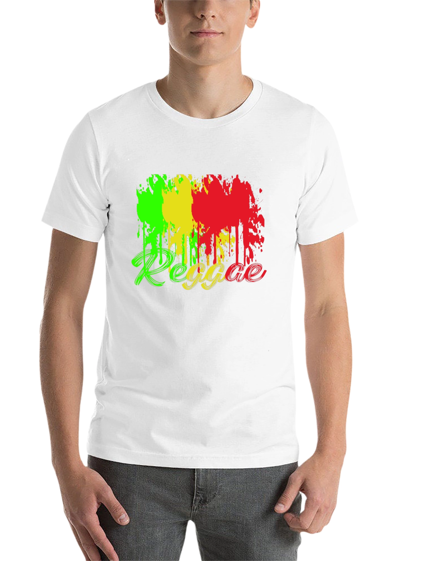 Black Reggae Style Black T-Shirt view 14