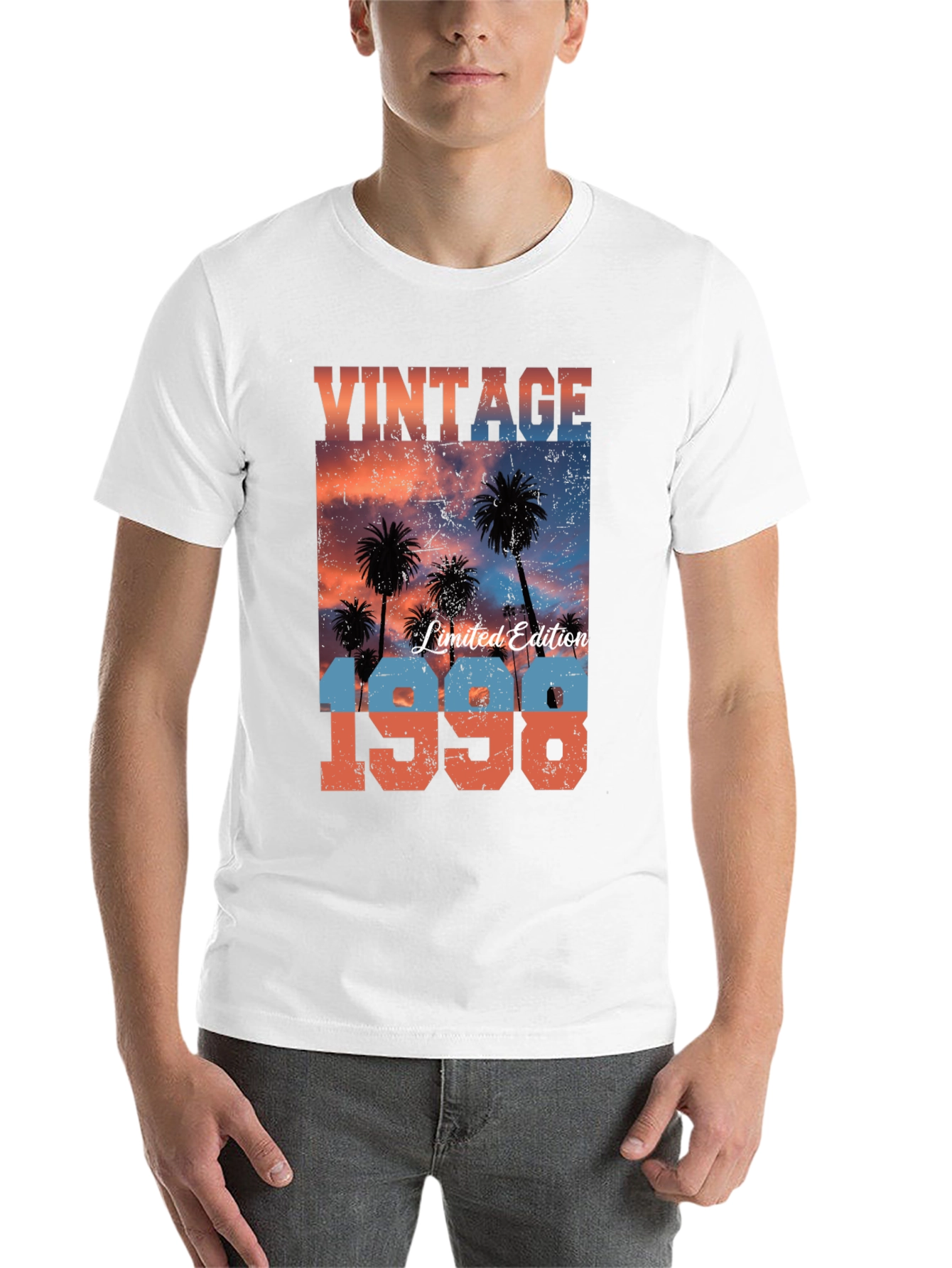 Black Vintage 1998 Palm Tree T-Shirt view 14