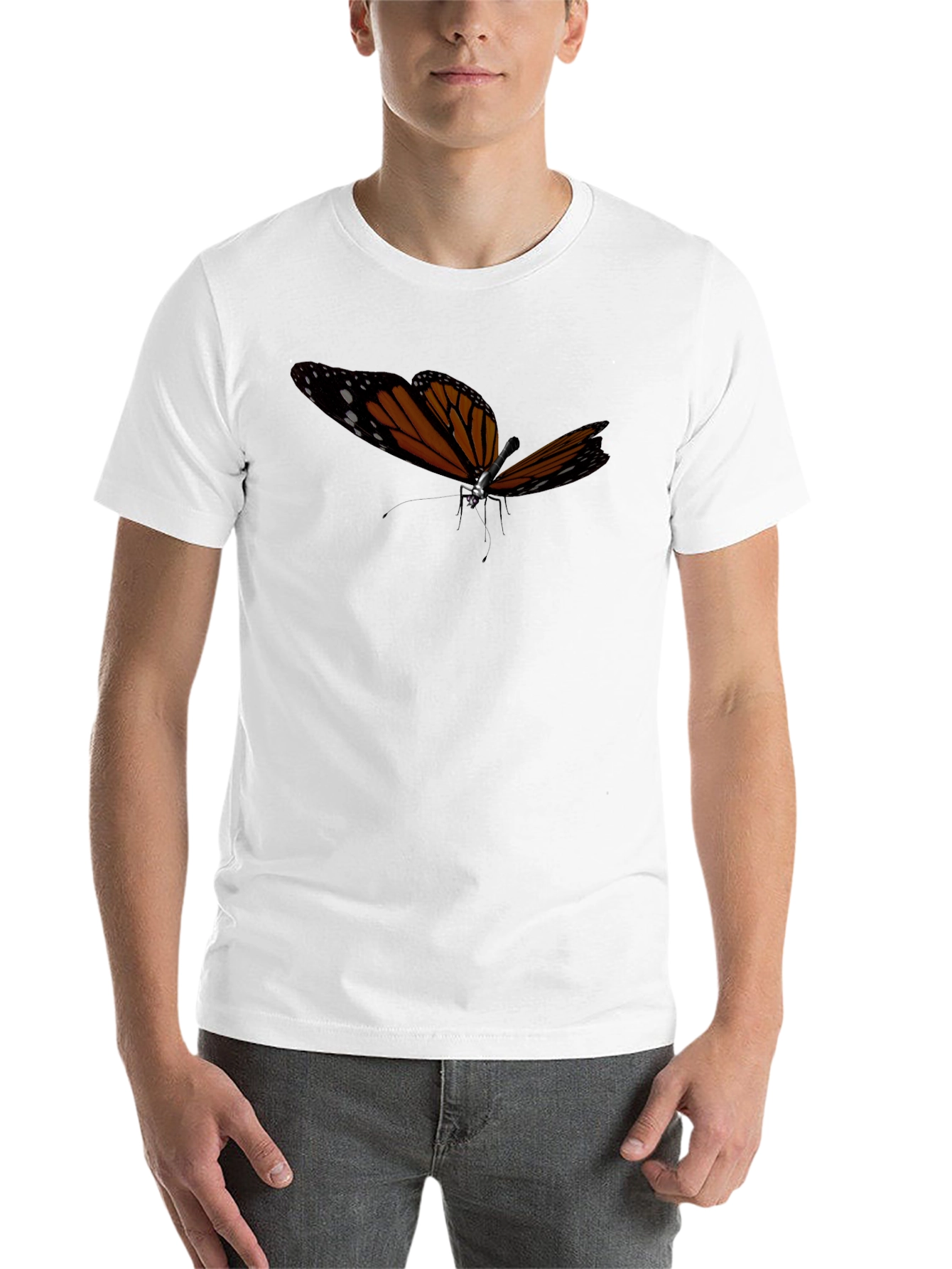 Black Butterfly Graphic Tee - Modern Casual Style view 14