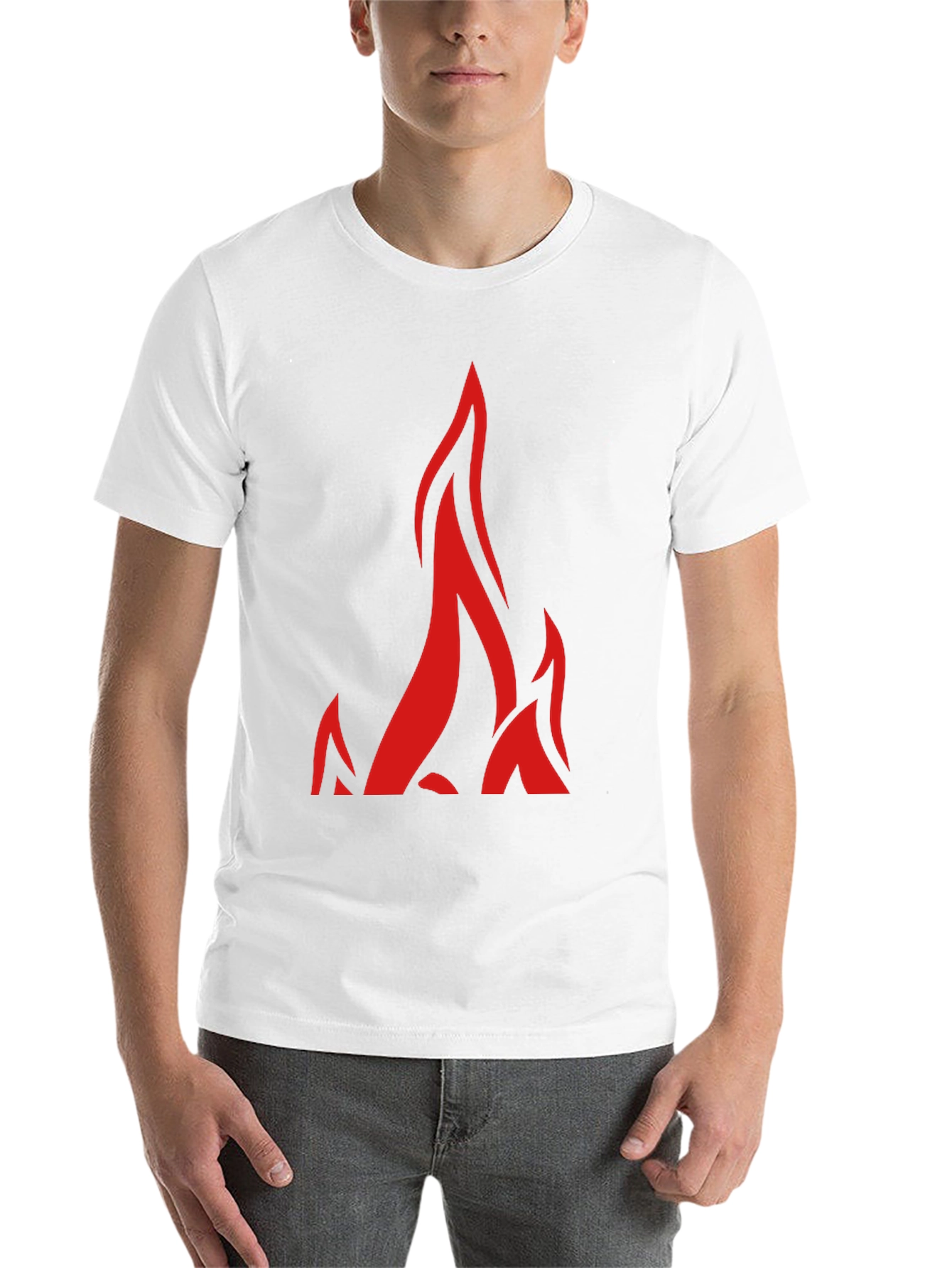 Black Flame Graphic Black T-Shirt view 14