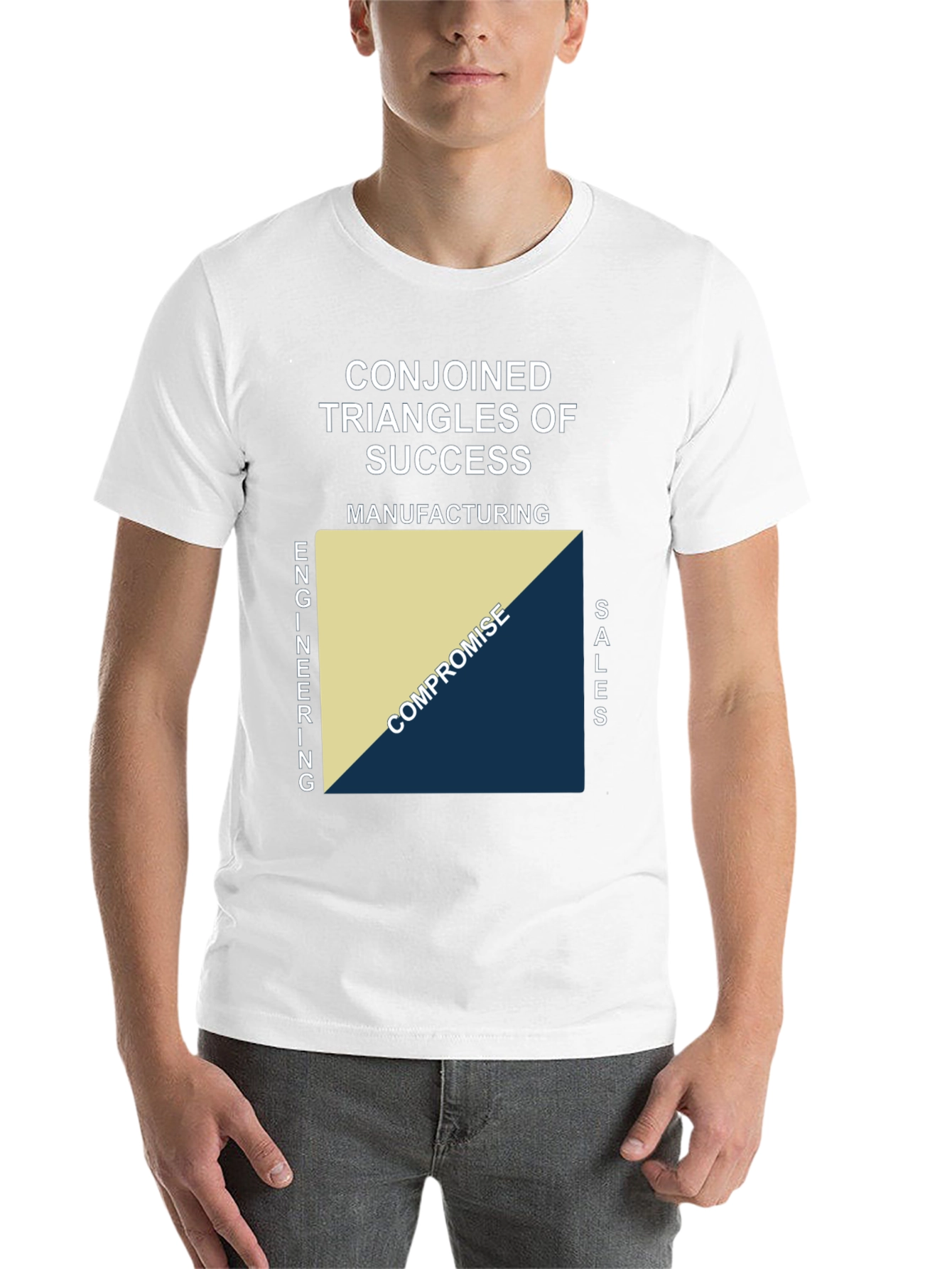 Black Conjoined Triangles of Success T-Shirt view 14