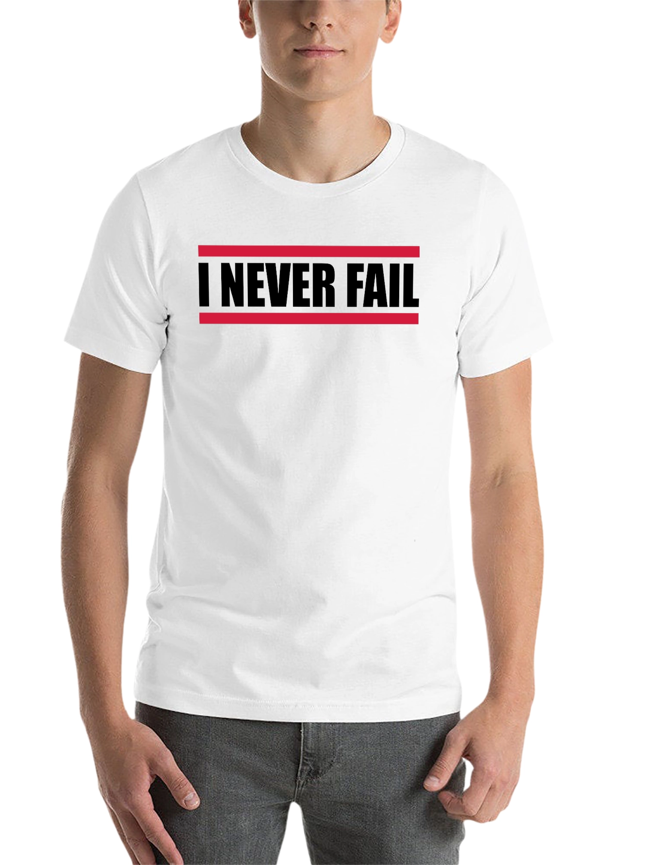 Black I Never Fail Graphic Tee - Black view 14