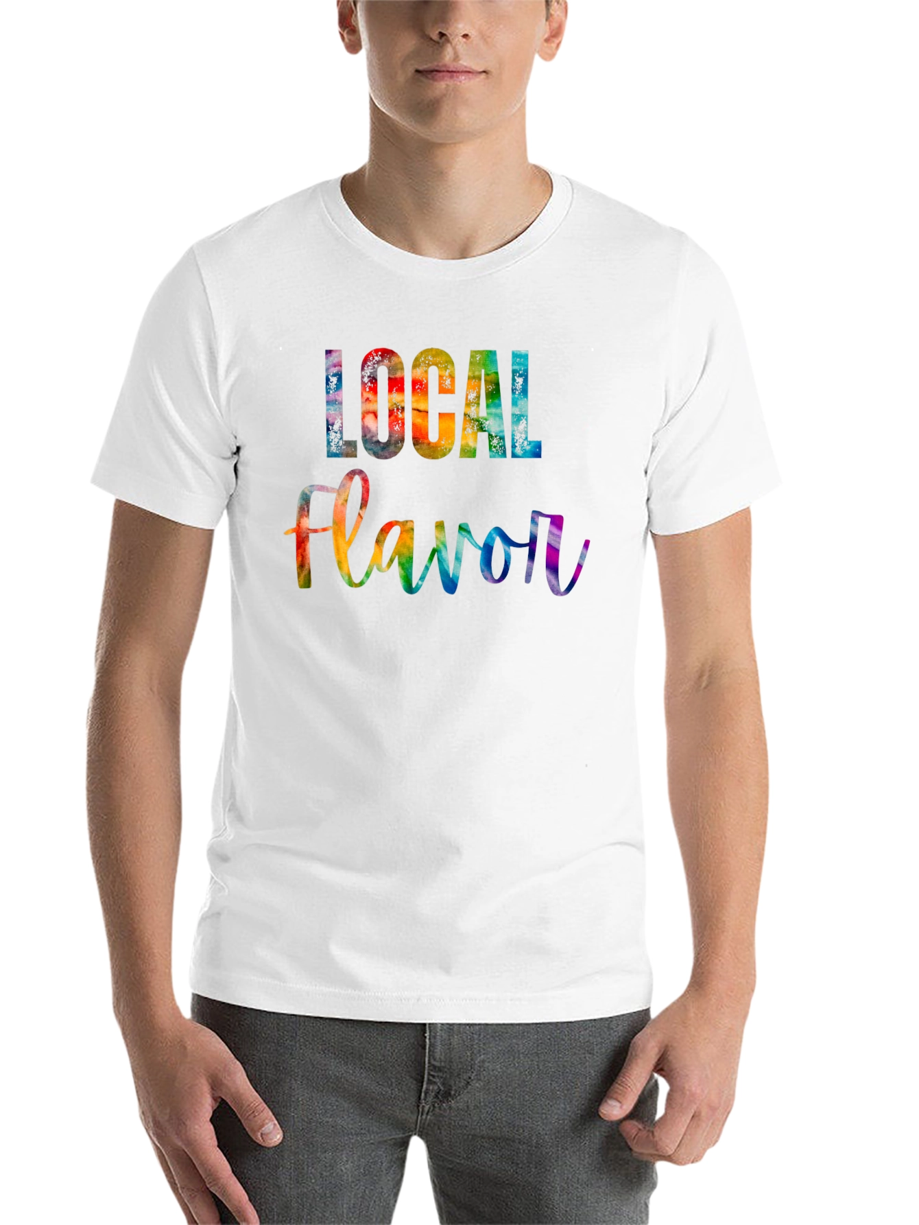 Black Local Flavor Rainbow Graphic Tee view 14