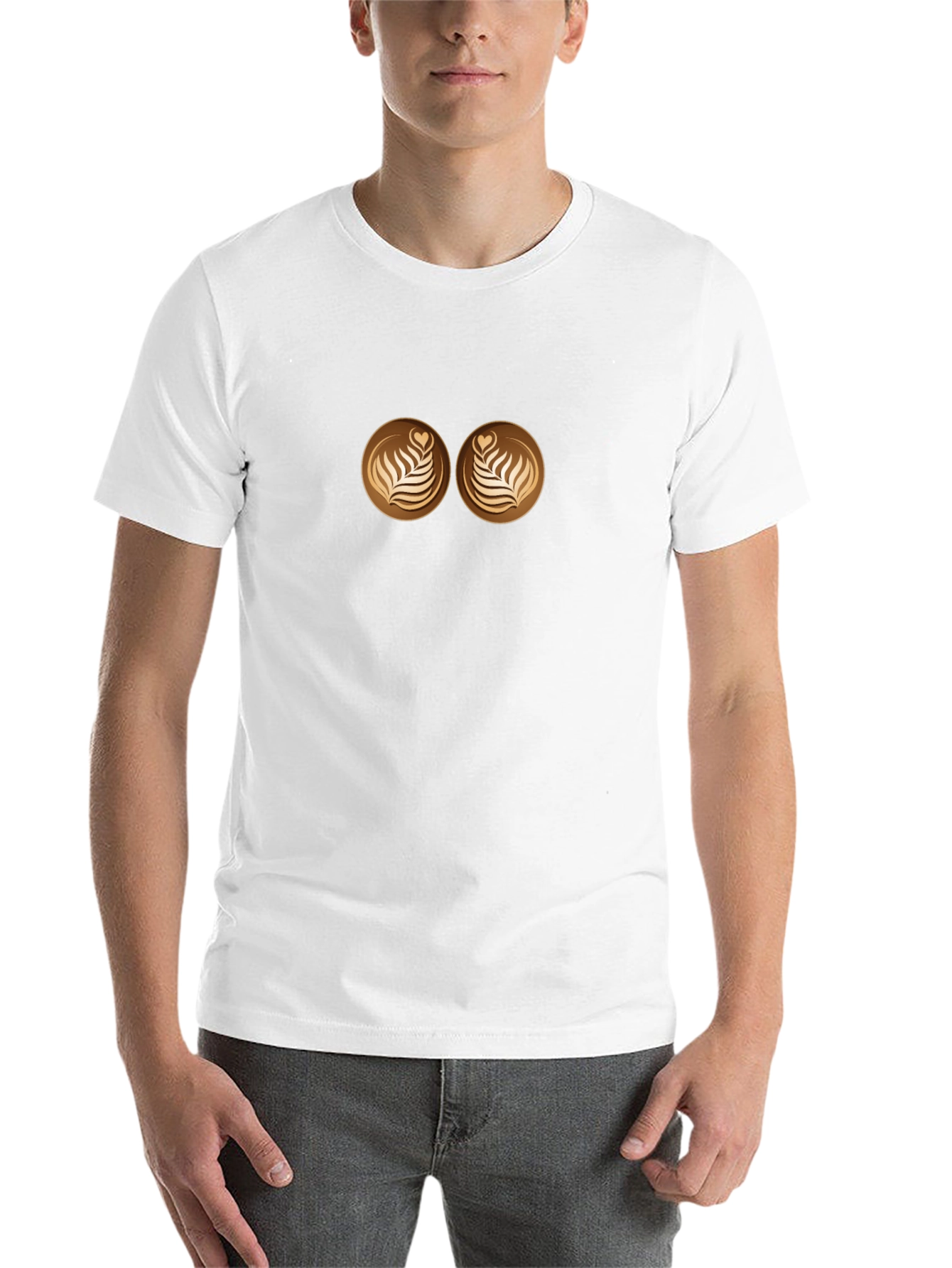 Black Latte Art Graphic T-Shirt view 14