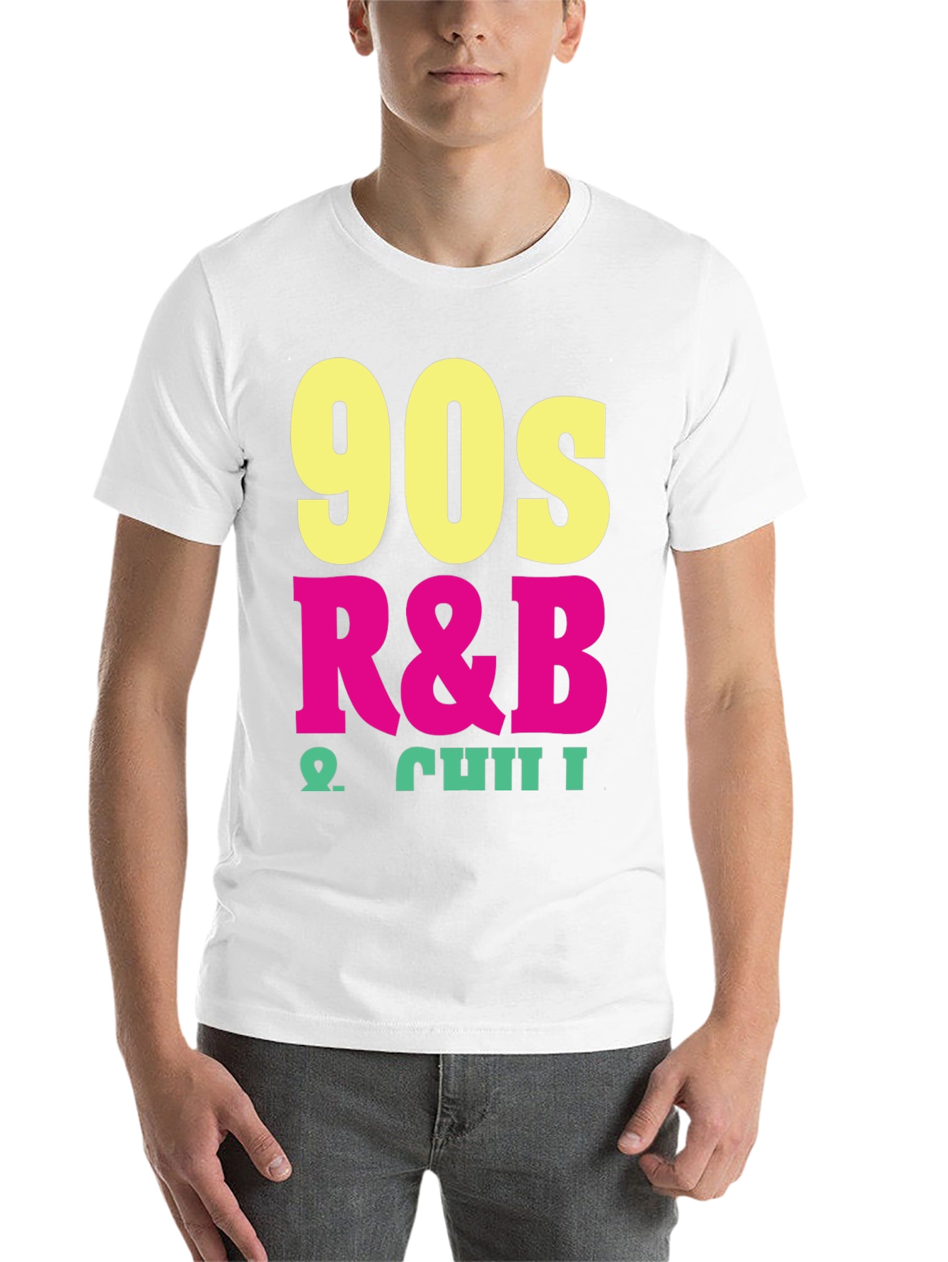 Black 90s R&B & Chill Black T-Shirt view 14