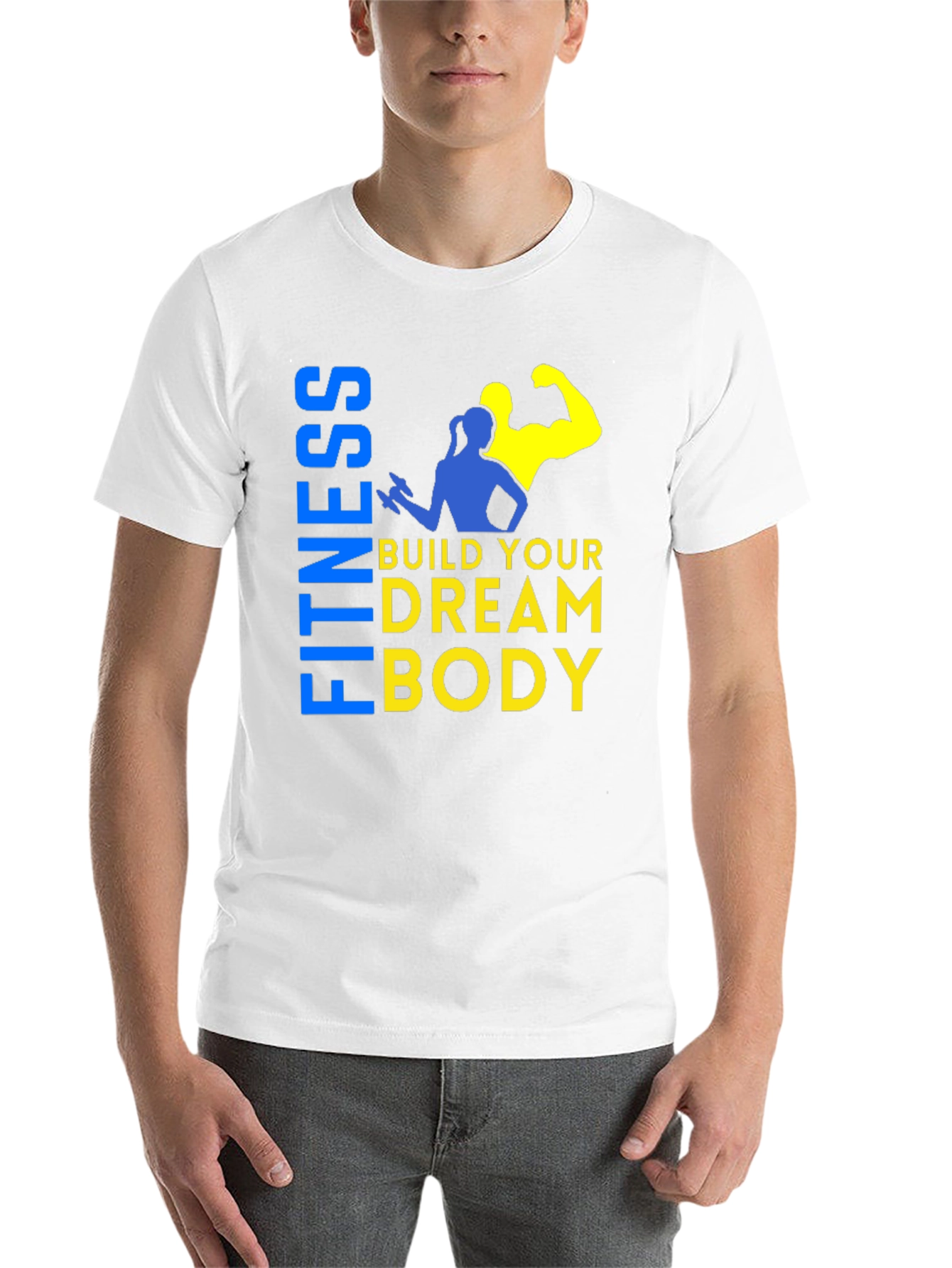 Black Fitness Dream Body Graphic Tee view 14