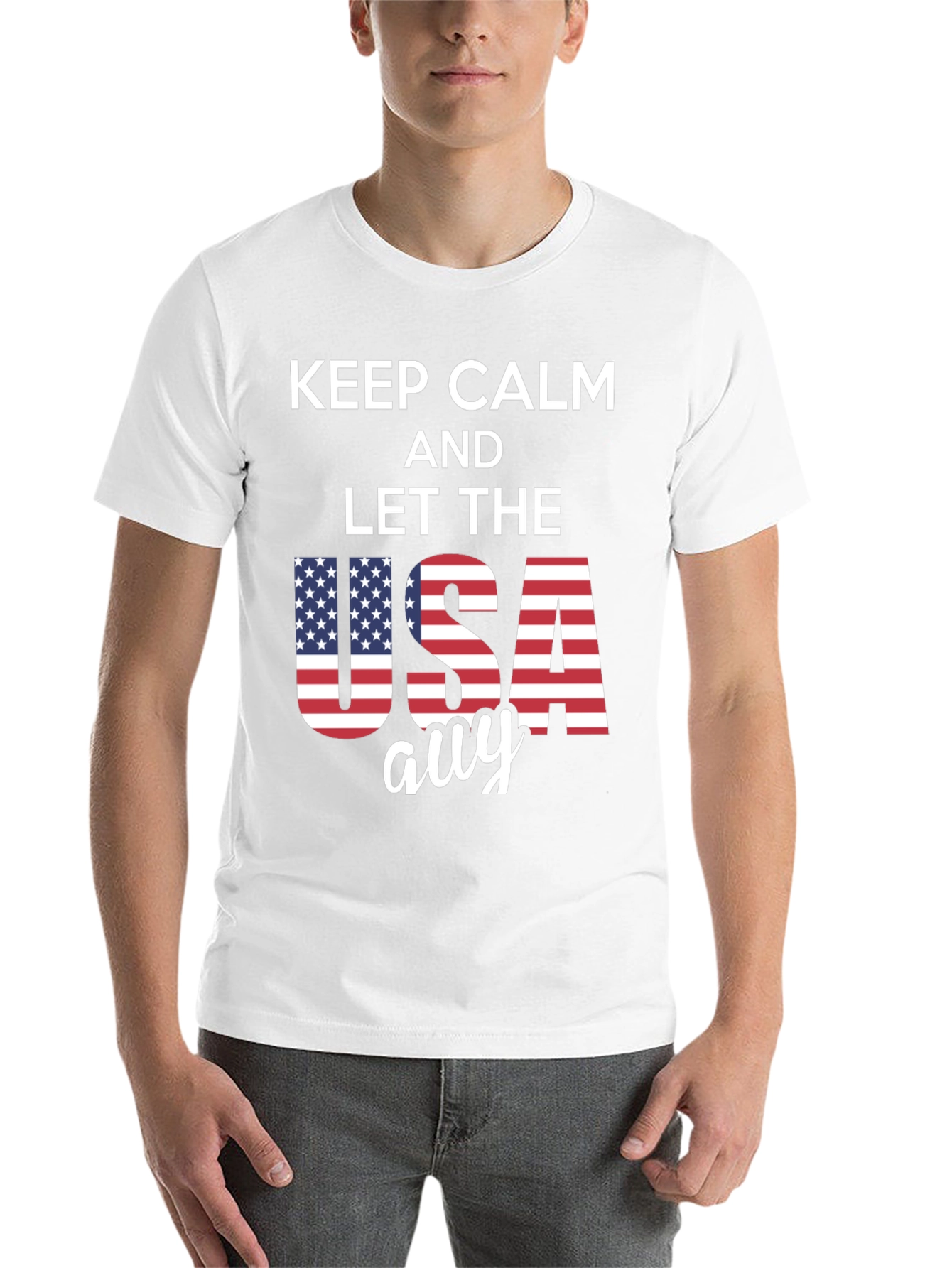 Keep Calm USA T-Shirt - Patriotic Style - 14