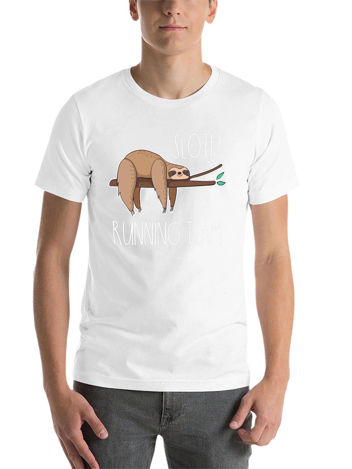 Black Sloth Running Team Graphic Tee view 14