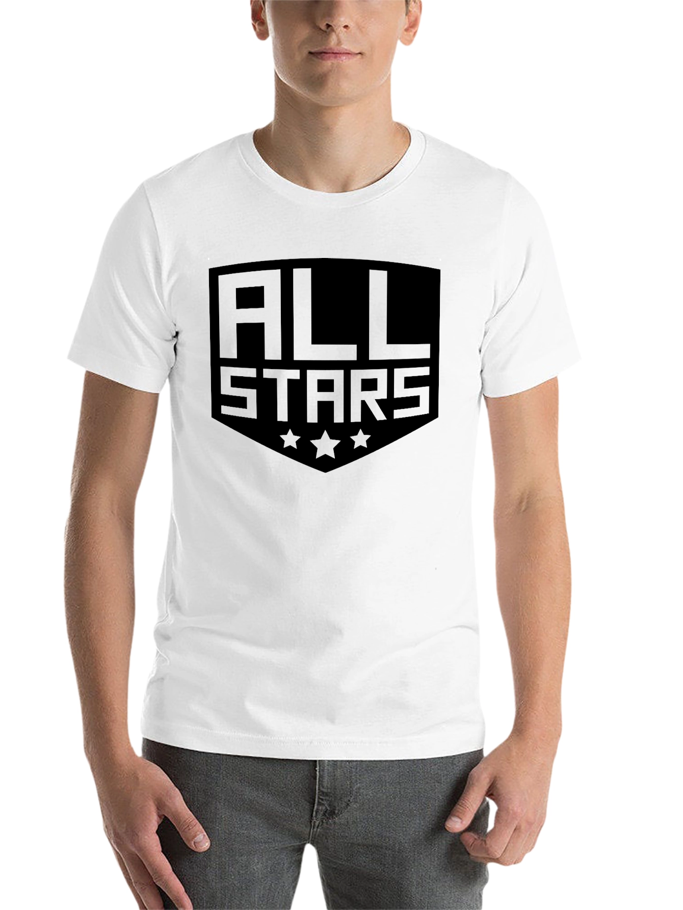 Black All Stars Black Graphic Tee Shirt view 14