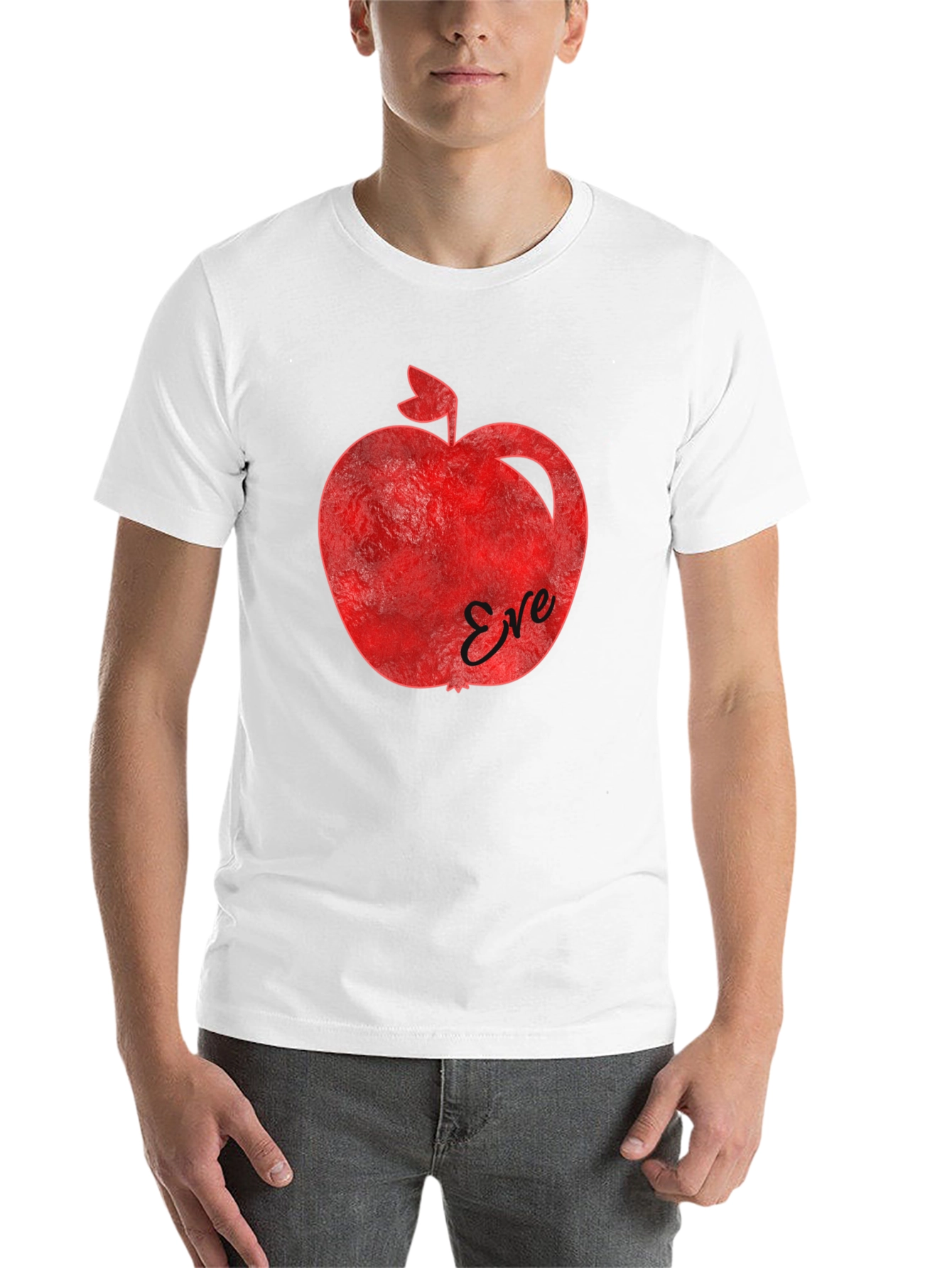 Black Eve's Apple Graphic T-Shirt - Forbidden Fruit Design view 14