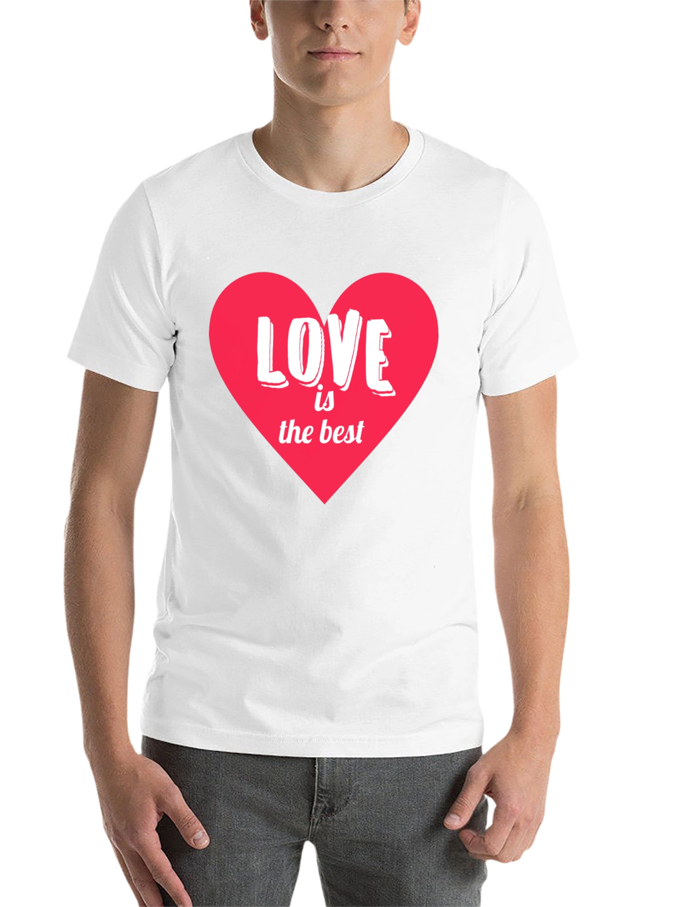 Love is the Best Heart Graphic T-Shirt - 14