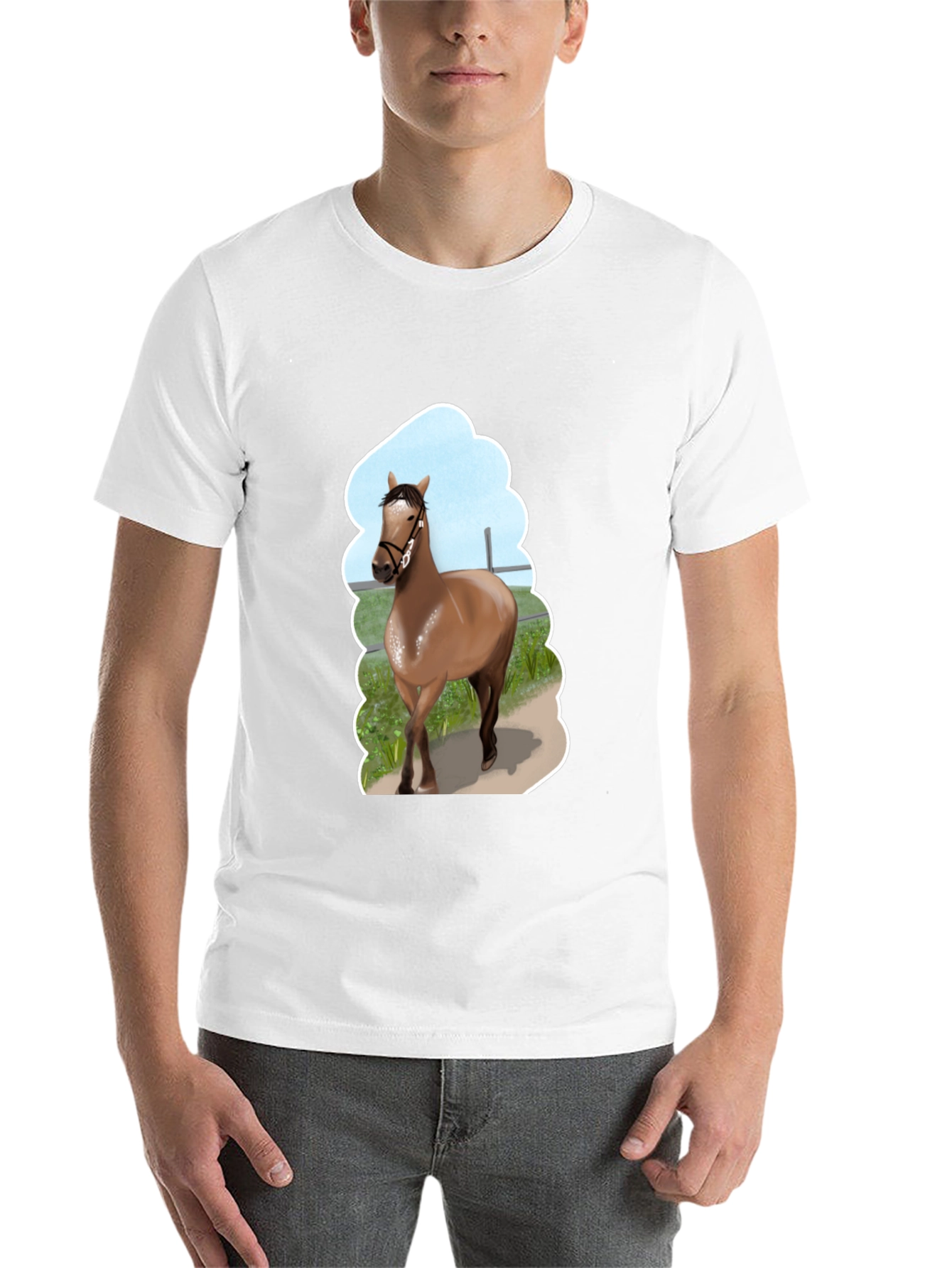 Black Horse Graphic Tee - Stylish Unisex Design view 14
