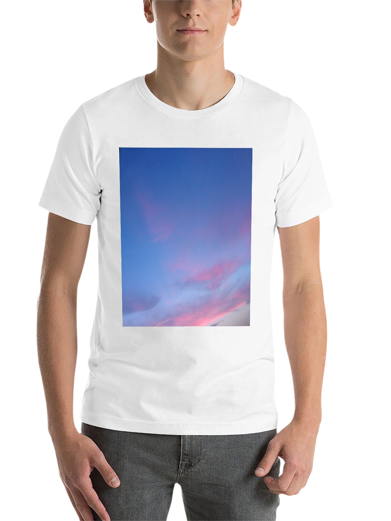 Black Sunset Sky T-Shirt - Soft Black Cotton Tee view 14
