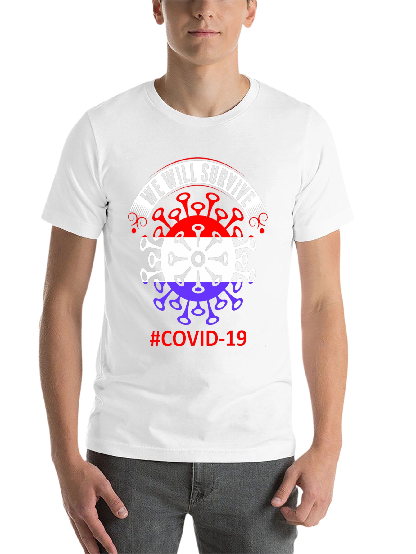 Black We Will Survive COVID-19 Graphic Tee view 14