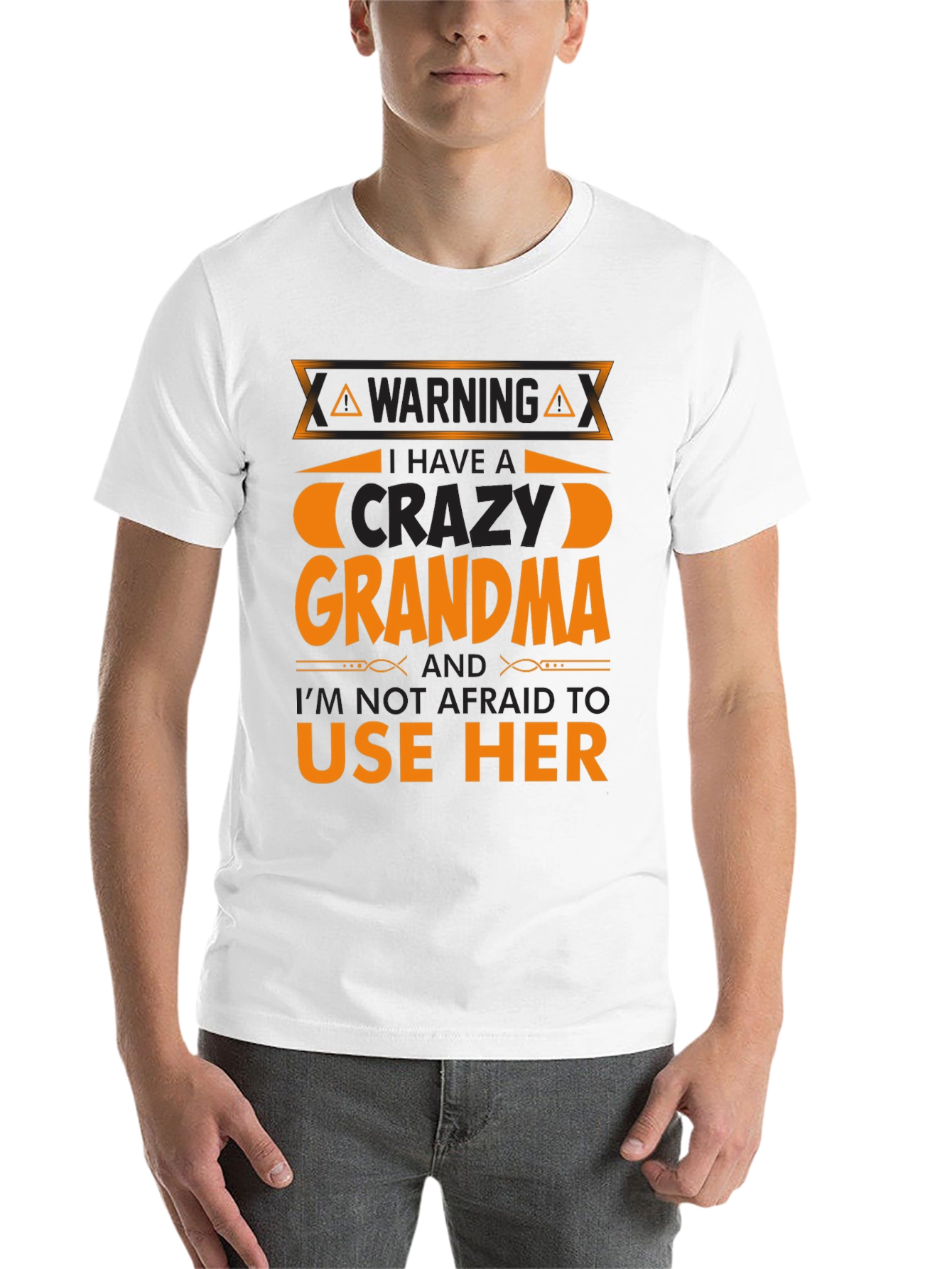 Black Crazy Grandma T-Shirt view 14
