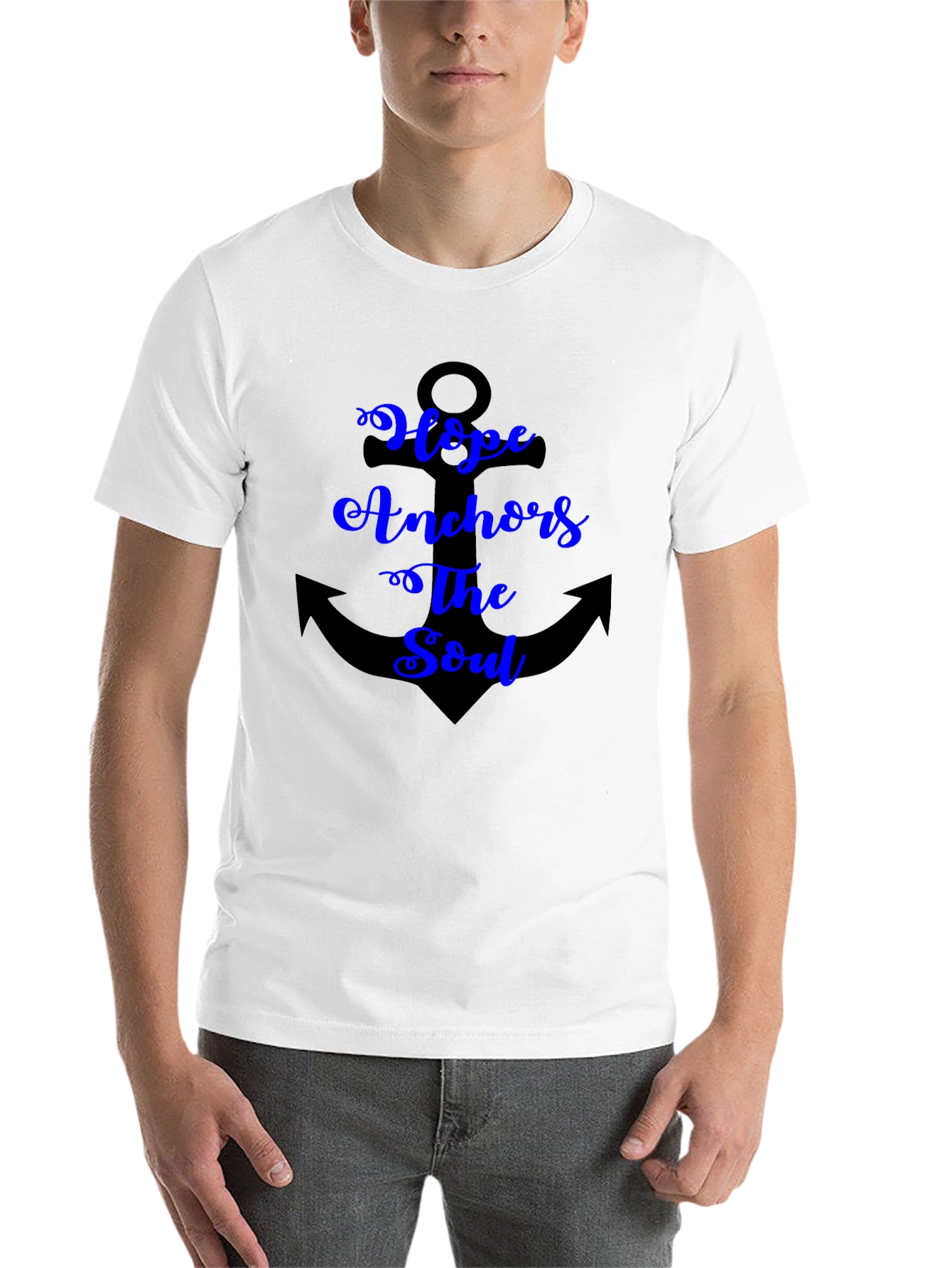 Black Hope Anchors the Soul Graphic T-Shirt view 14