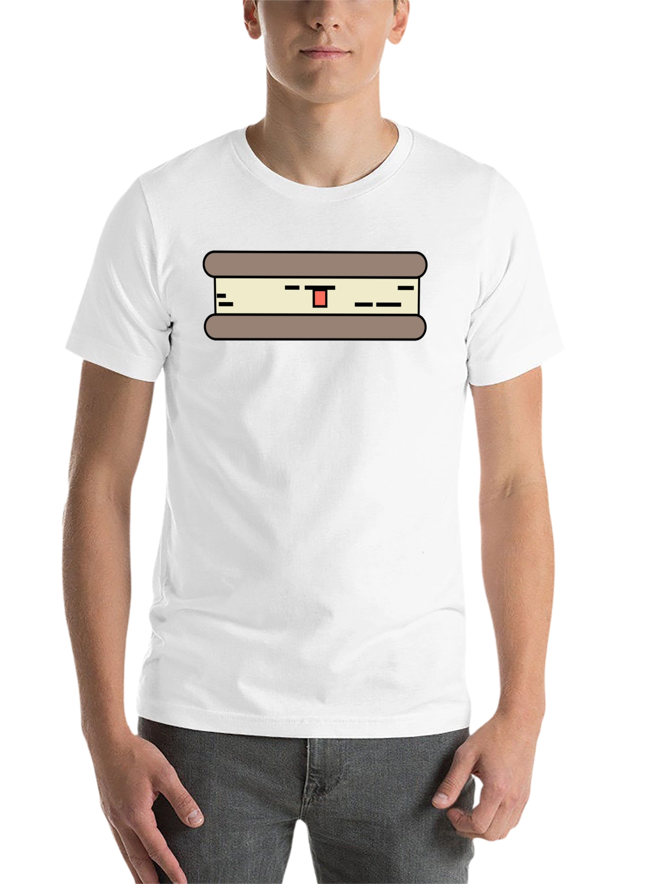 Black Sandwich Graphic T-Shirt - Unisex Casual Tee view 14