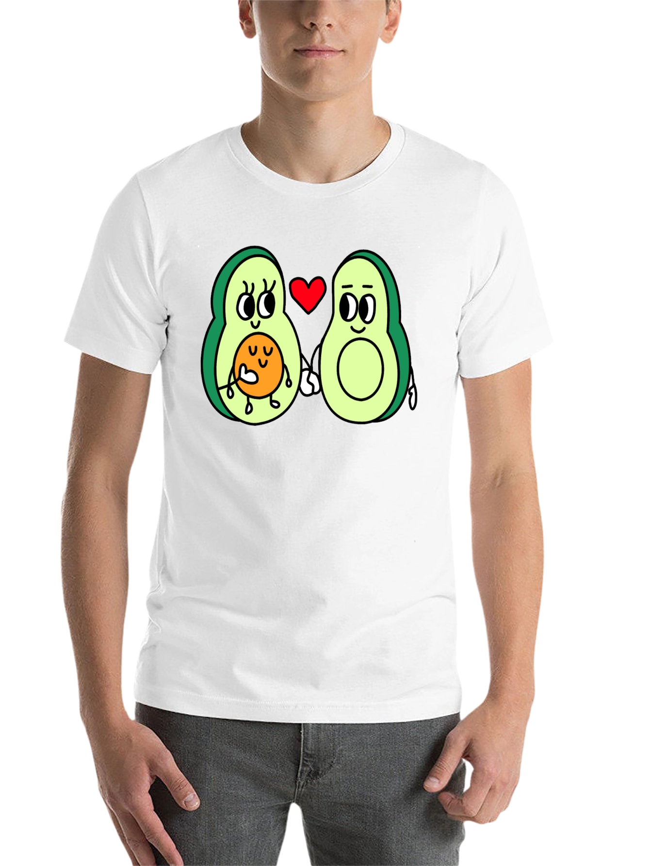Black Avocado Family Love Black T-Shirt view 14