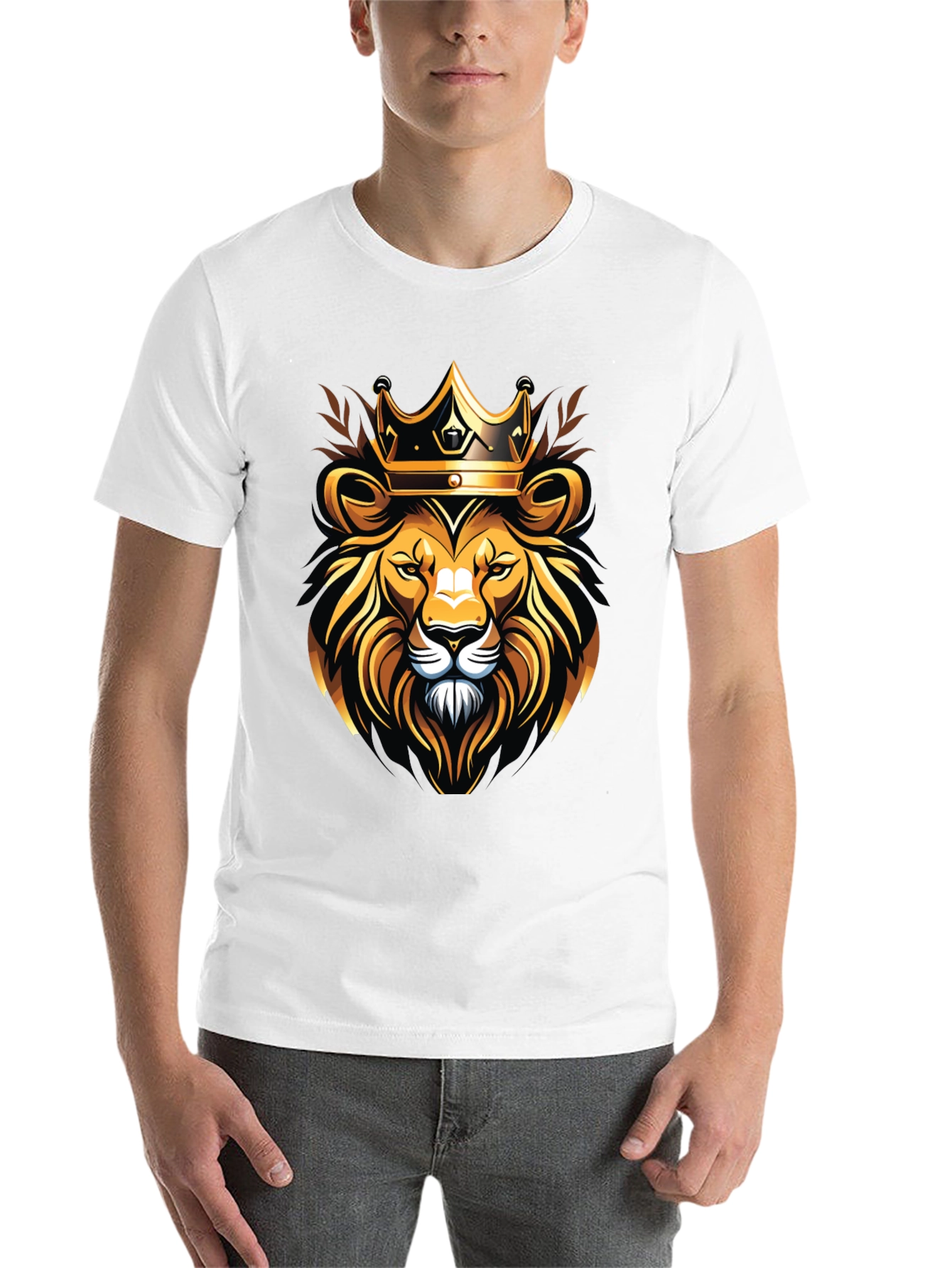 Black Lion King T-Shirt - Bold Graphic Tee view 14