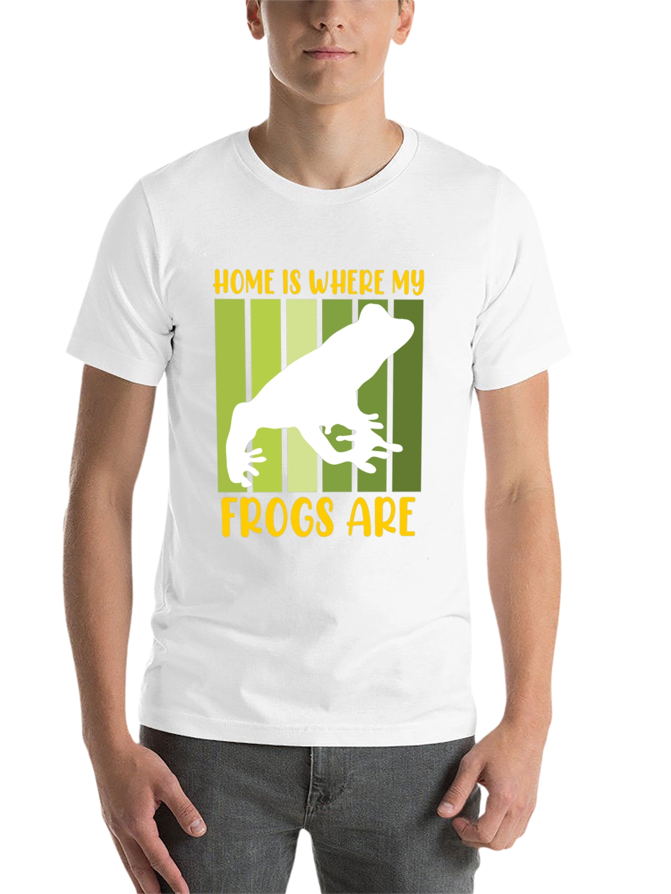 Black Home is Where My Frogs Are T-Shirt view 14