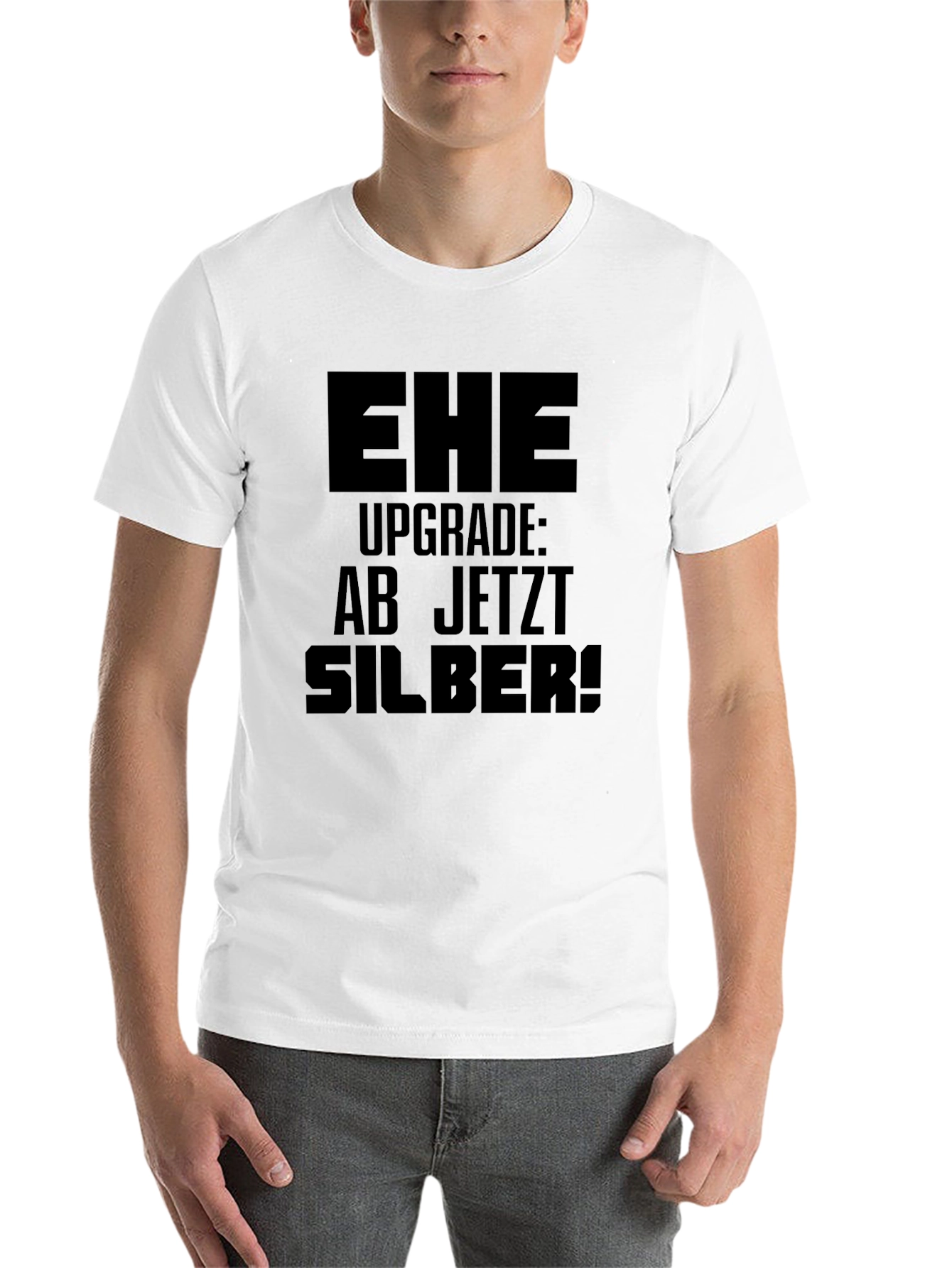 Black EHE Upgrade Silver Anniversary T-Shirt view 14