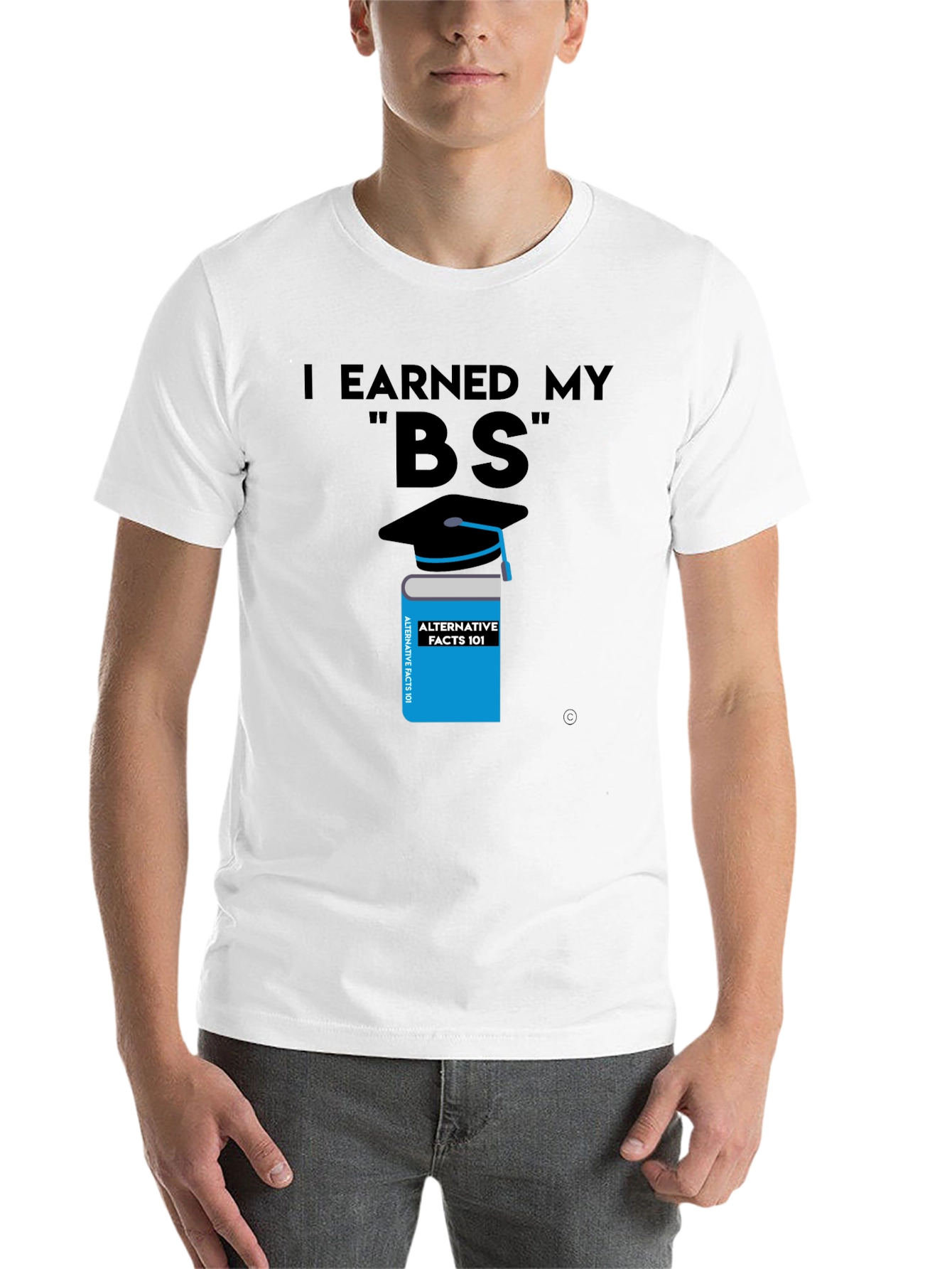 Black I Earned My BS Graphic T-Shirt view 14