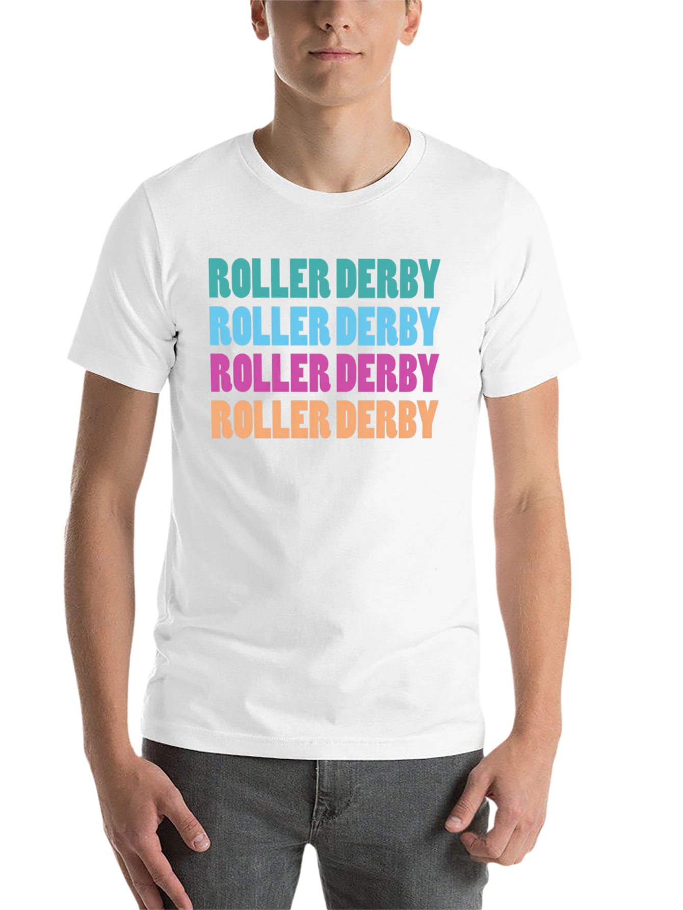 Black Roller Derby T-Shirt - Retro Design view 14