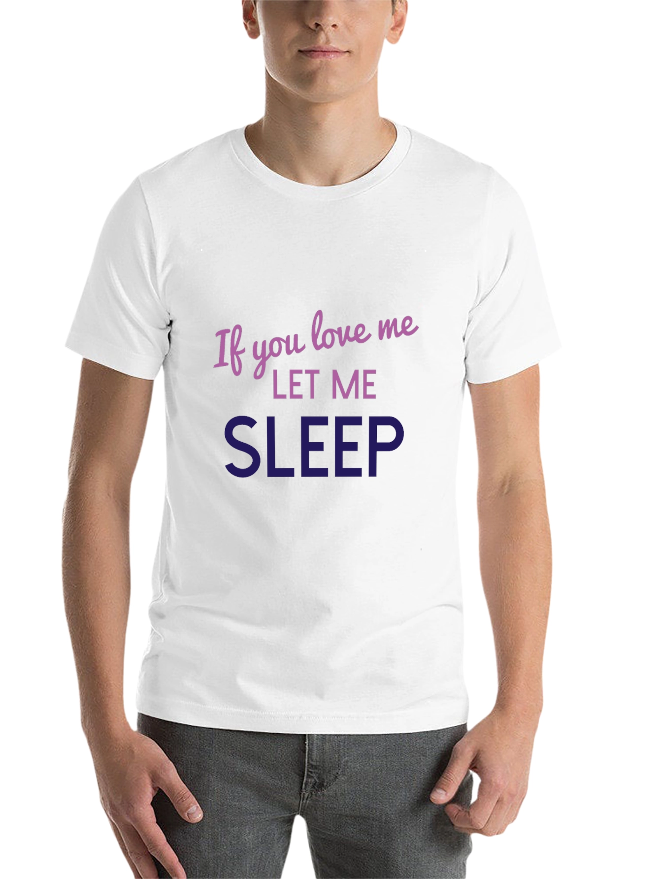 Black Funny Sleep Shirt - If You Love Me Let Me Sleep view 14