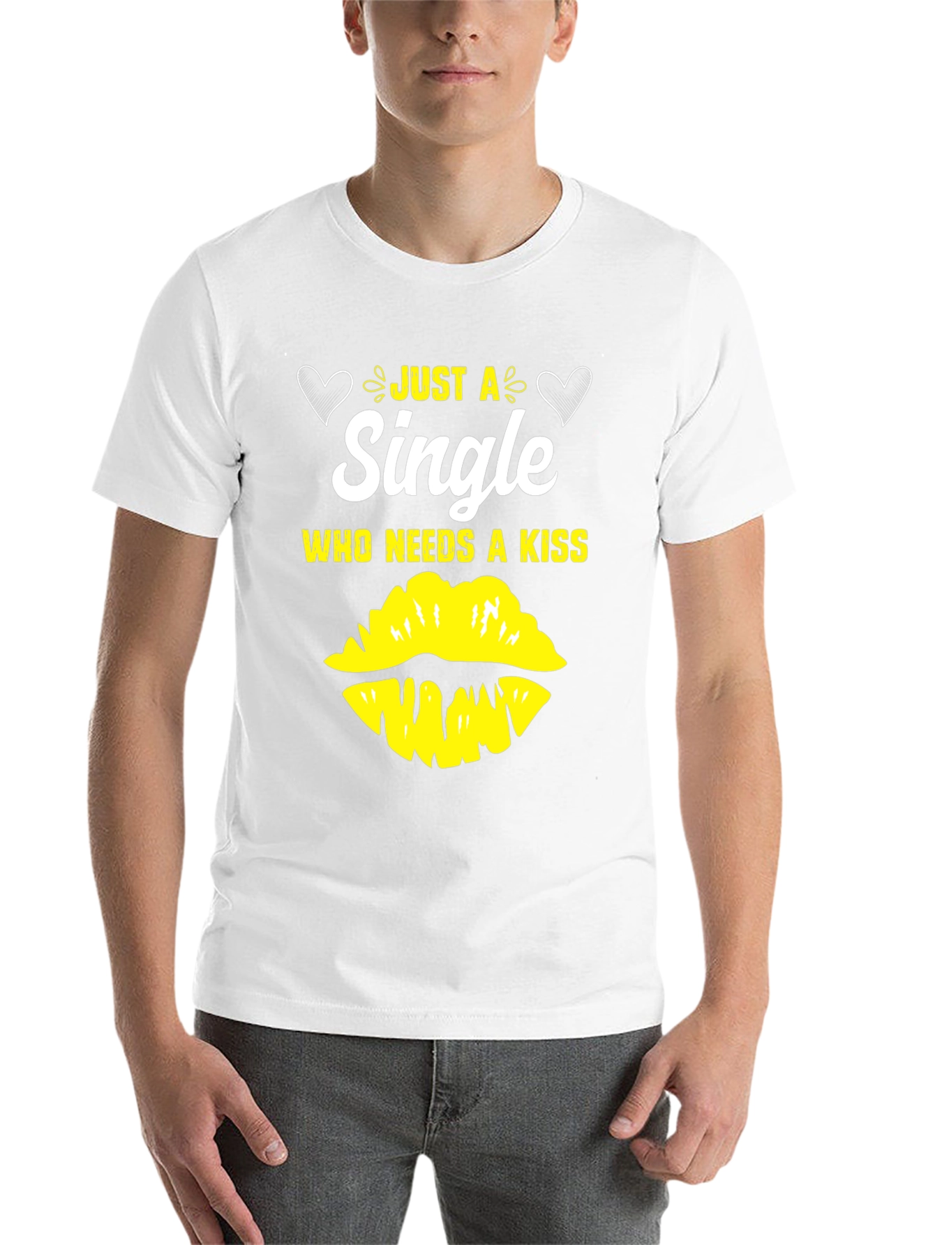 Black Single & Needs a Kiss Graphic Tee - Black view 14