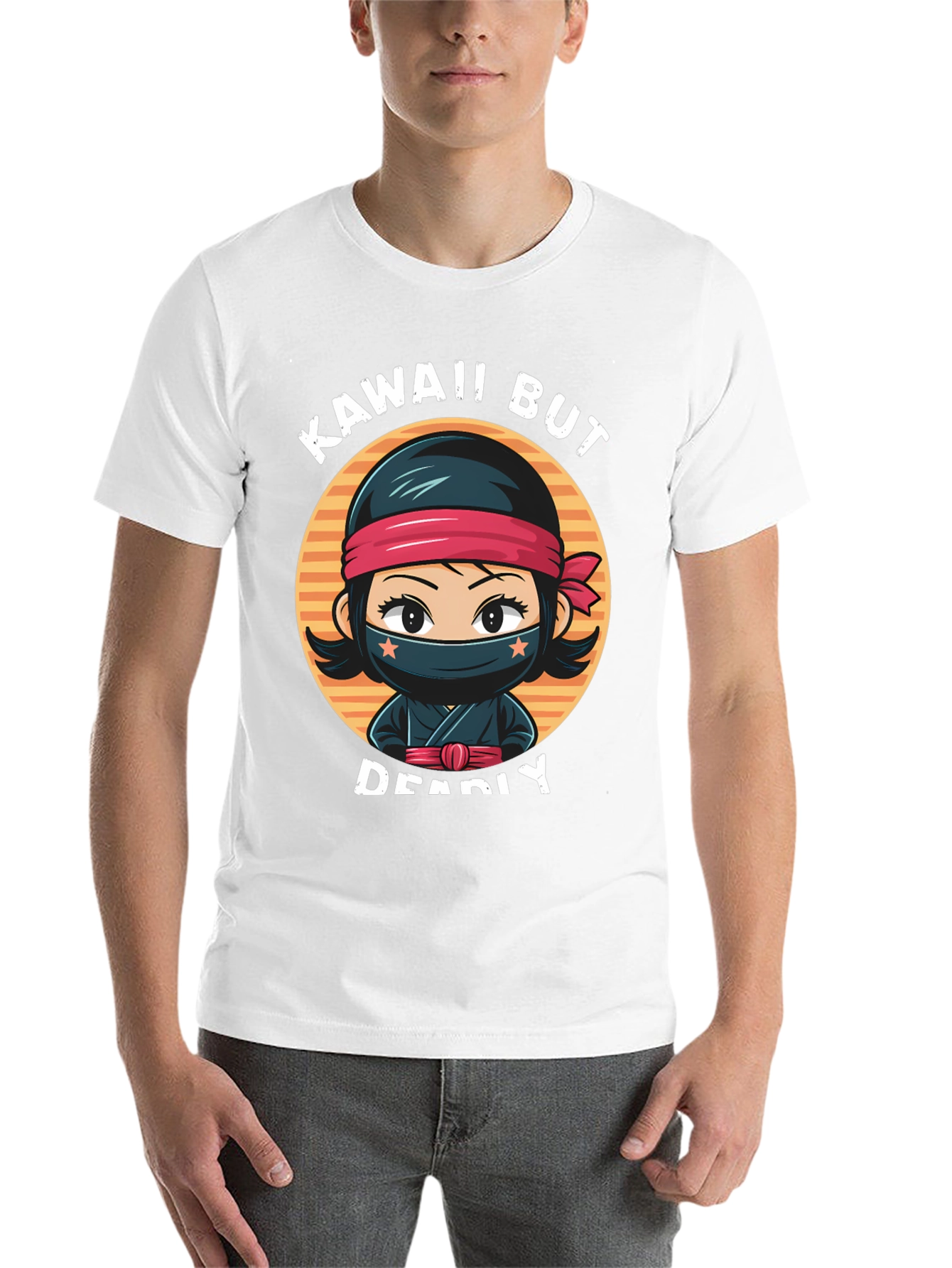 Black Kawaii But Deadly Ninja T-Shirt view 14