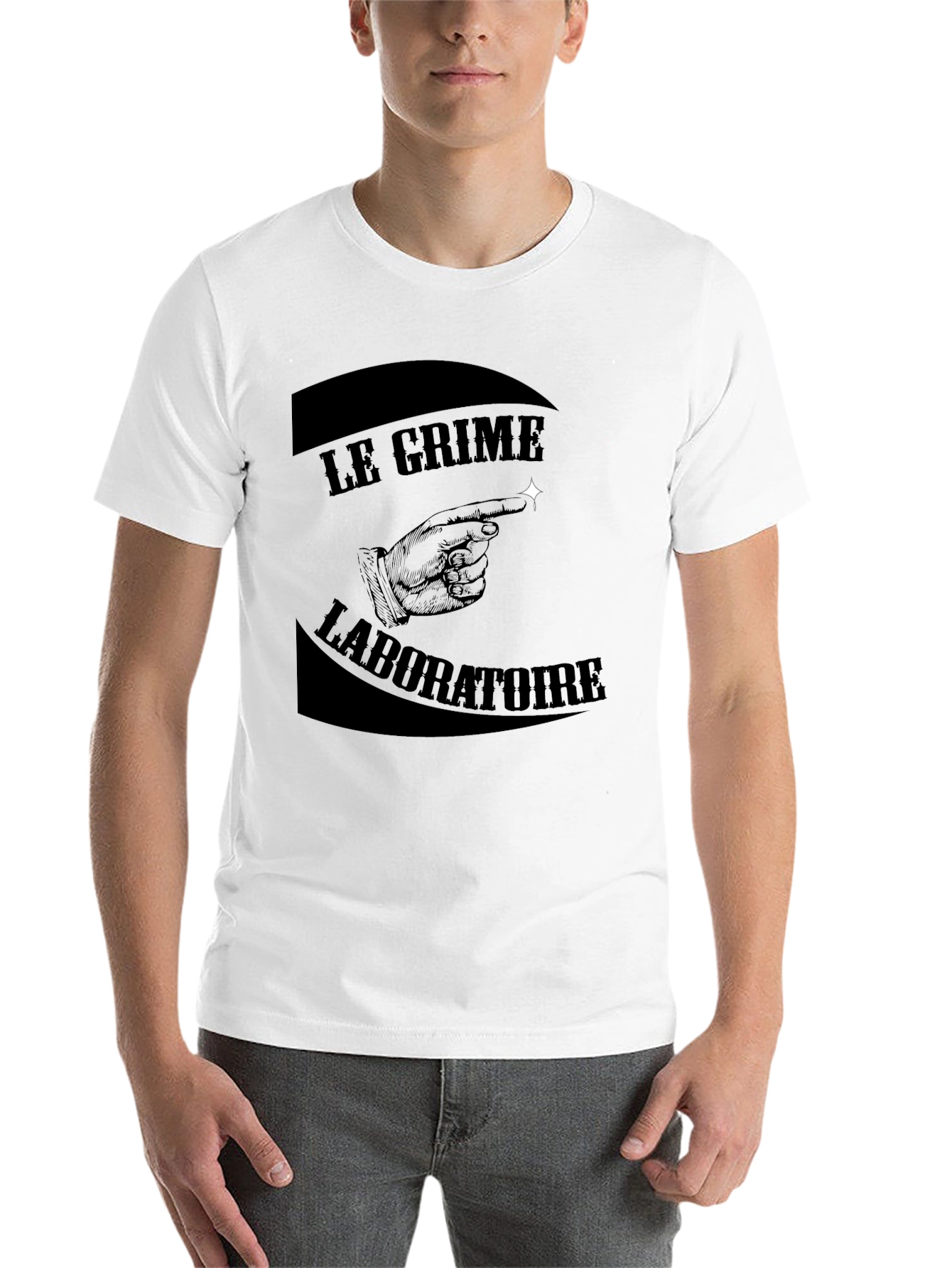 Black Le Crime Laboratoire Graphic T-Shirt view 14