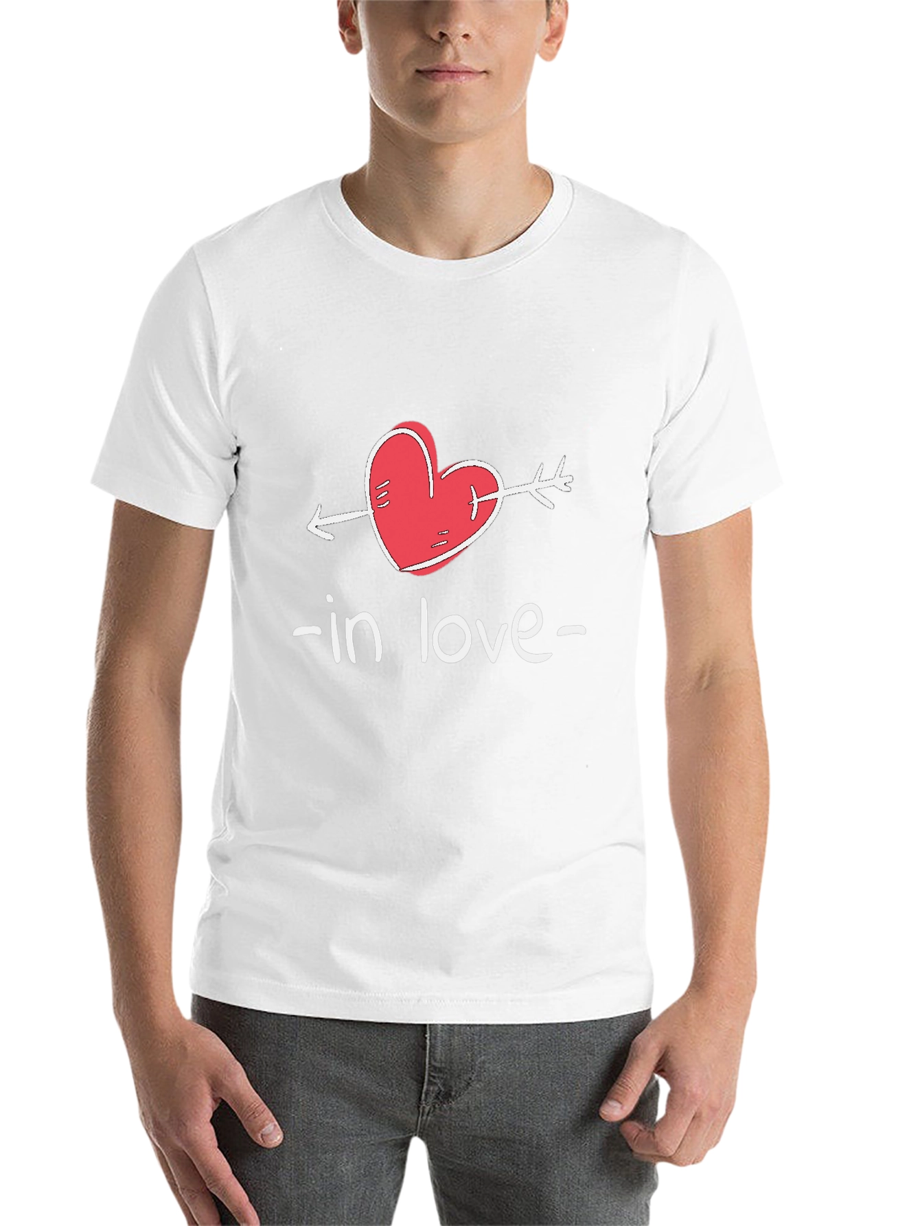 Black In Love Arrow Heart Valentine's Day T-Shirt view 14