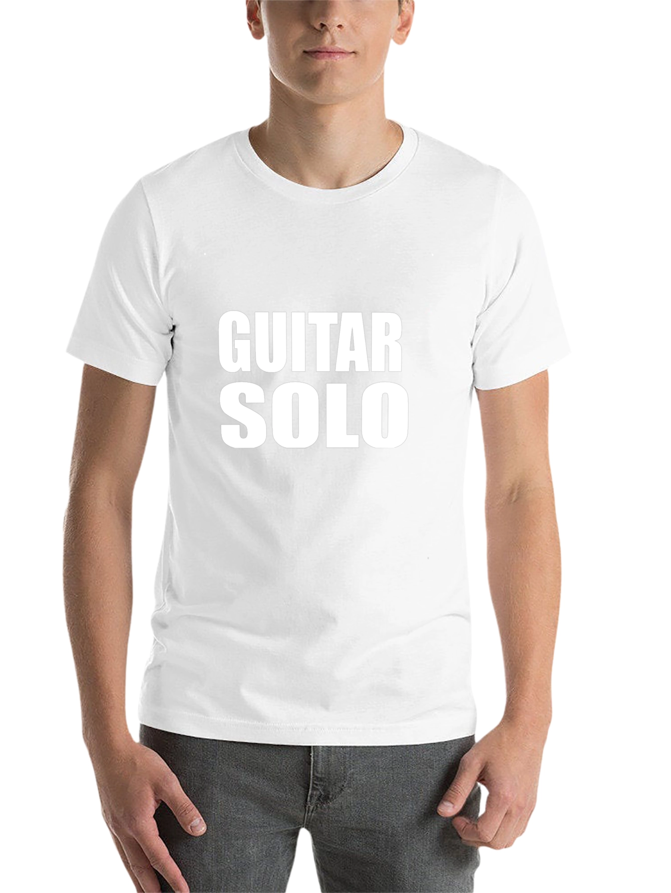 Black Guitar Solo Black T-Shirt view 14