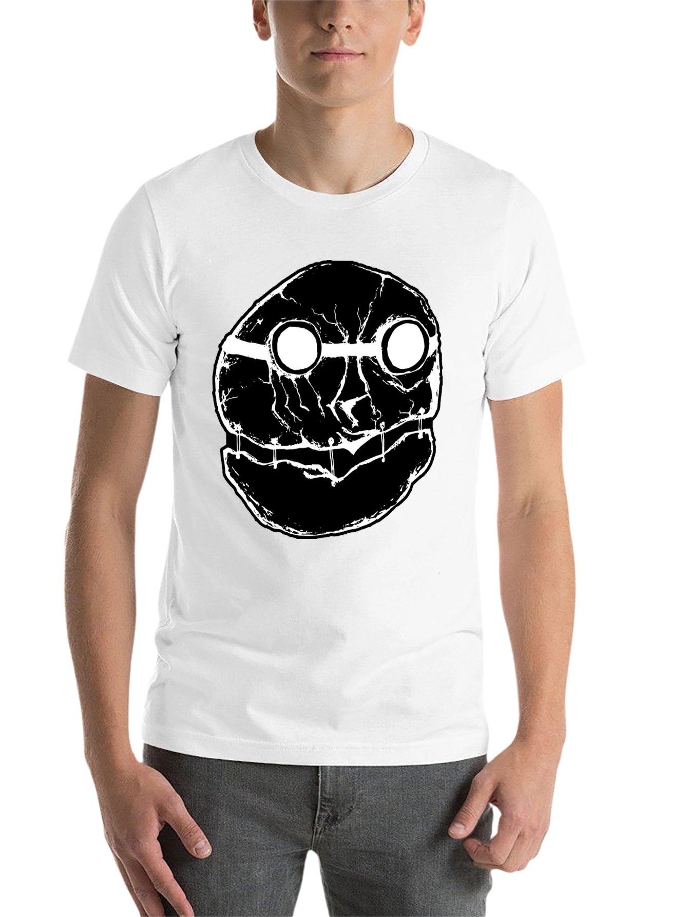 Black Abstract Graphic T-Shirt - Black view 14