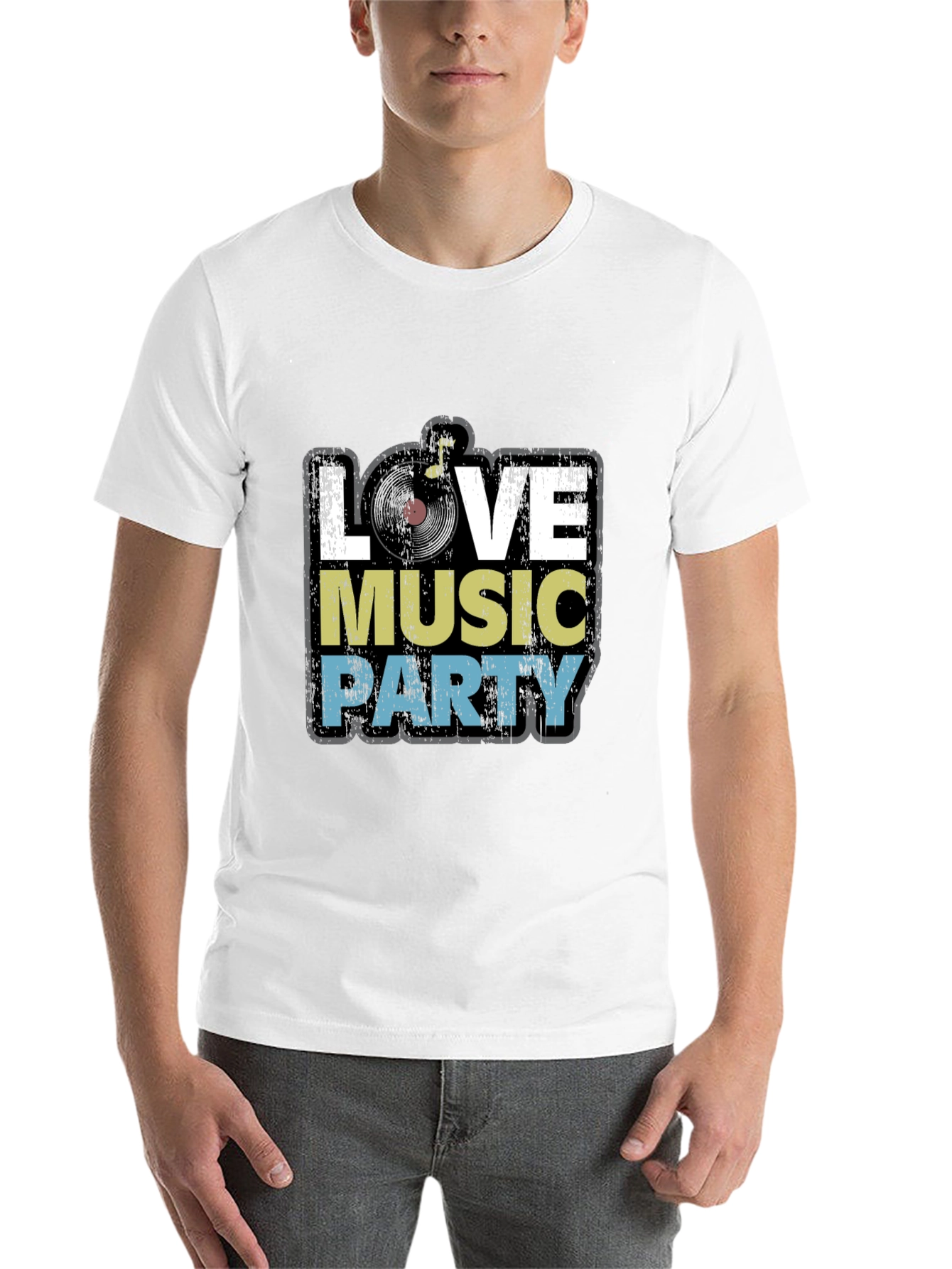 Black Love Music Party T-Shirt - Retro Style view 14