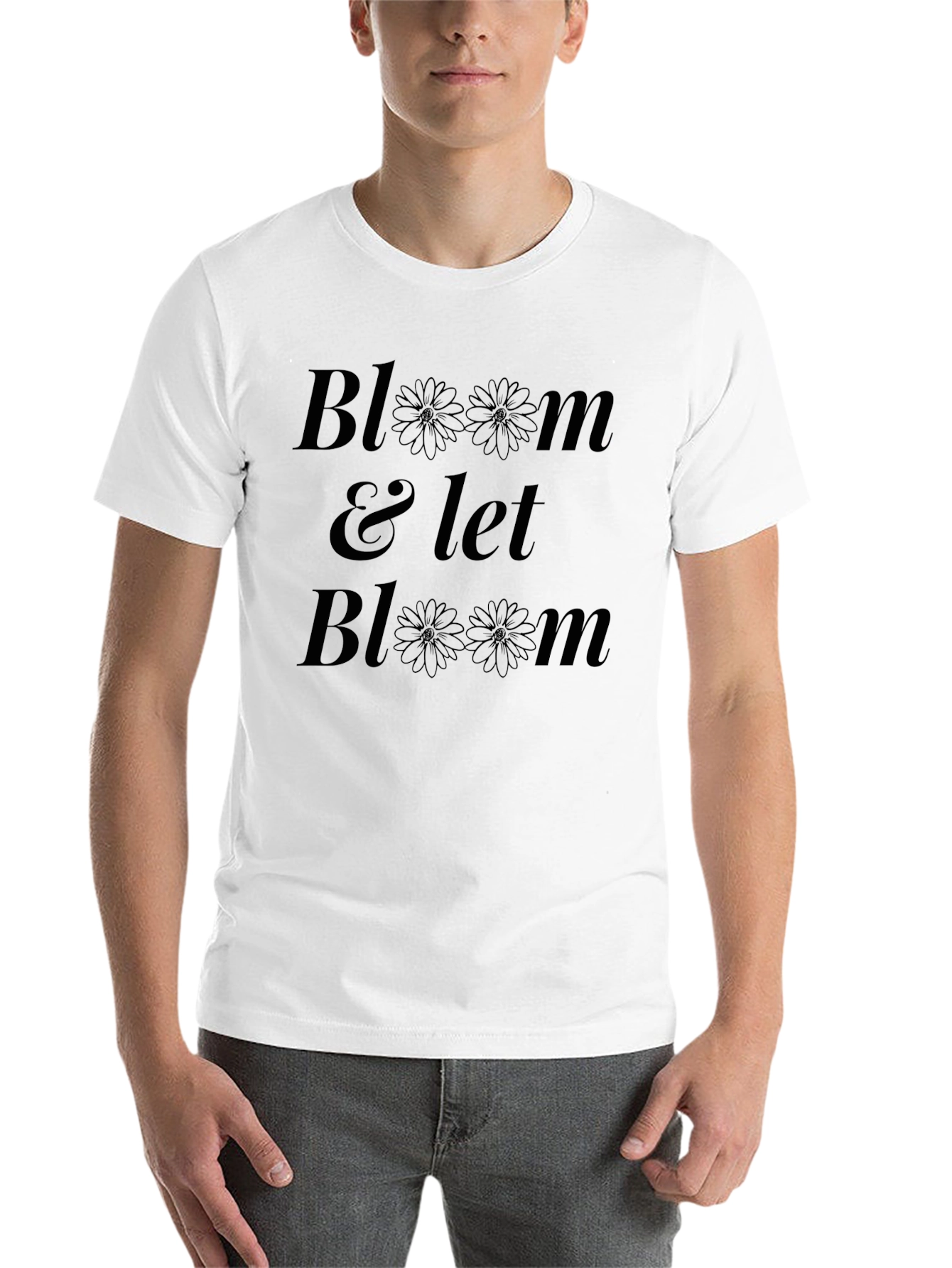 Black Bloom & Let Bloom Black Graphic T-Shirt view 14