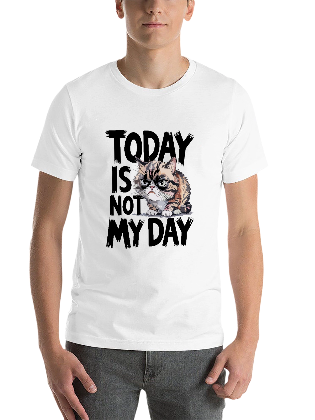 Black Grumpy Cat T-Shirt - Today Is Not My Day view 14