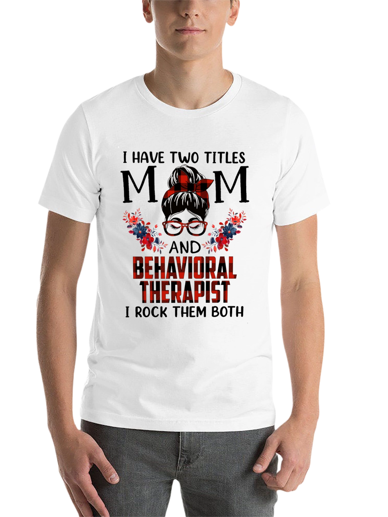 Black Mom and Therapist Graphic Tee view 14
