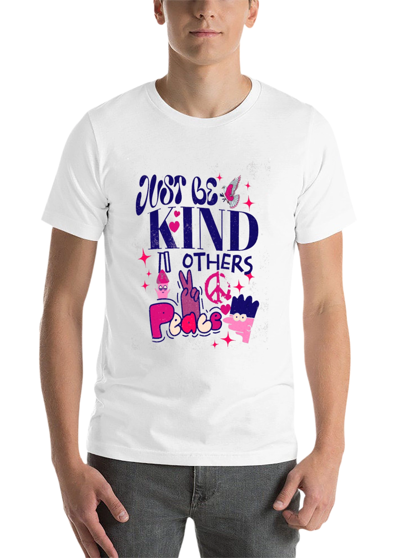 Black Just Be Kind to Others Graphic Tee view 14