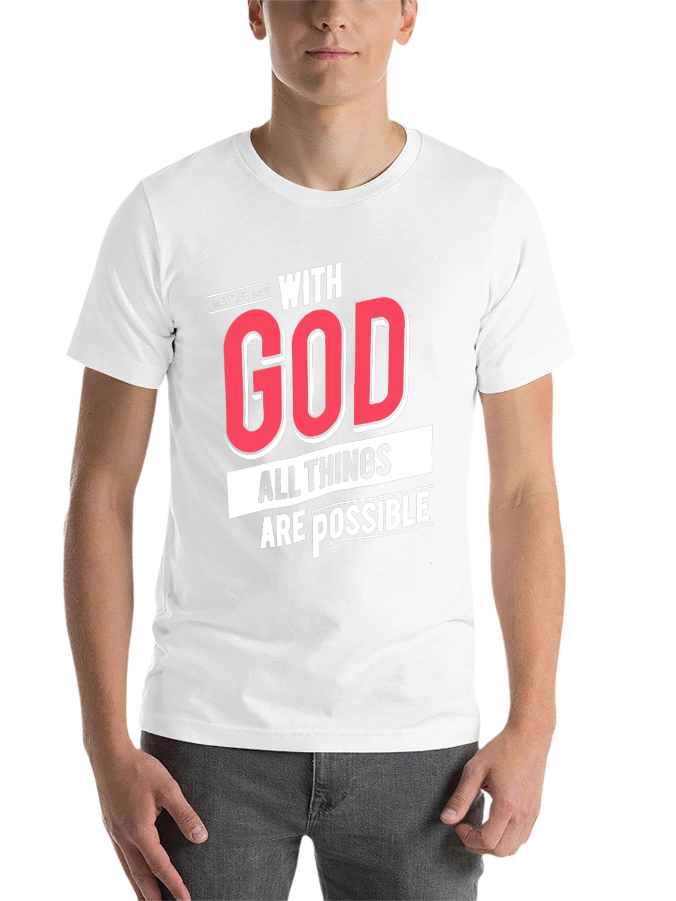 Black With God All Things Are Possible T-Shirt view 14