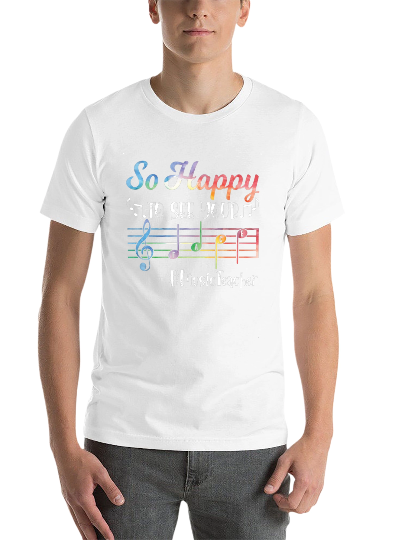 Black So Happy to See Your Music Teacher T-Shirt view 14