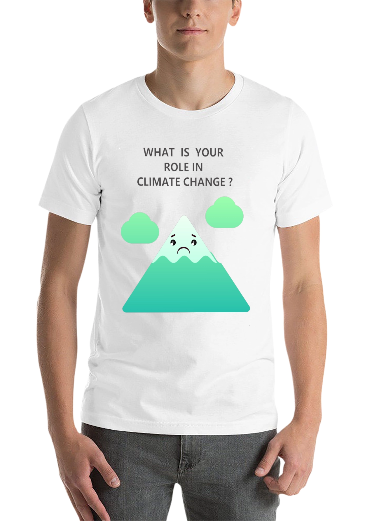 Black Climate Change Role T-Shirt view 14