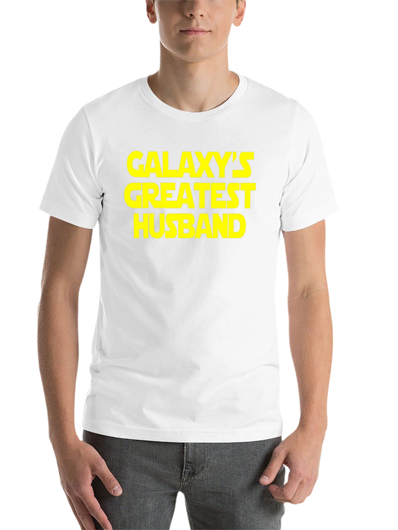 Black Galaxy's Greatest Husband Black T-Shirt view 14