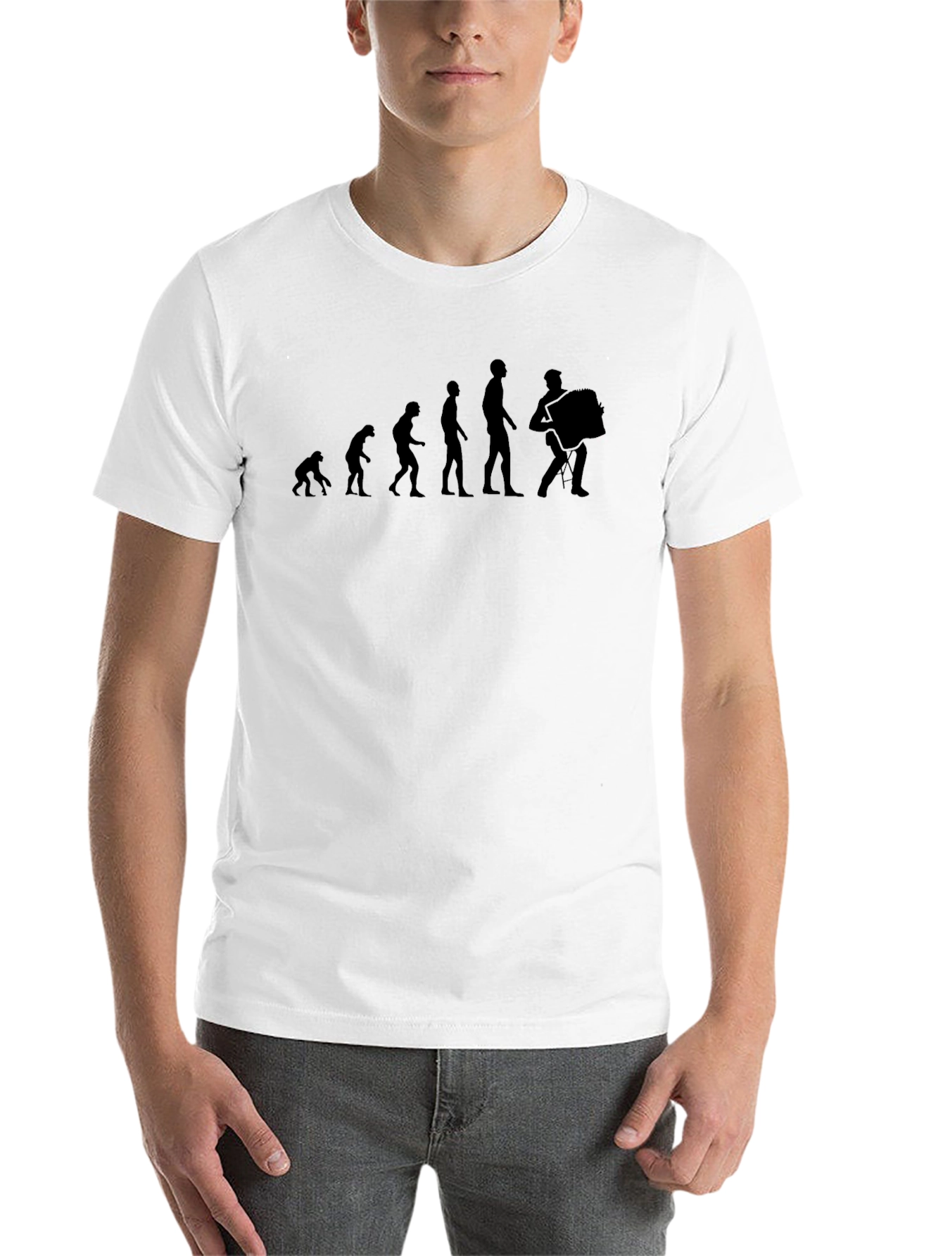 Black Accordion Evolution T-Shirt - Black view 14