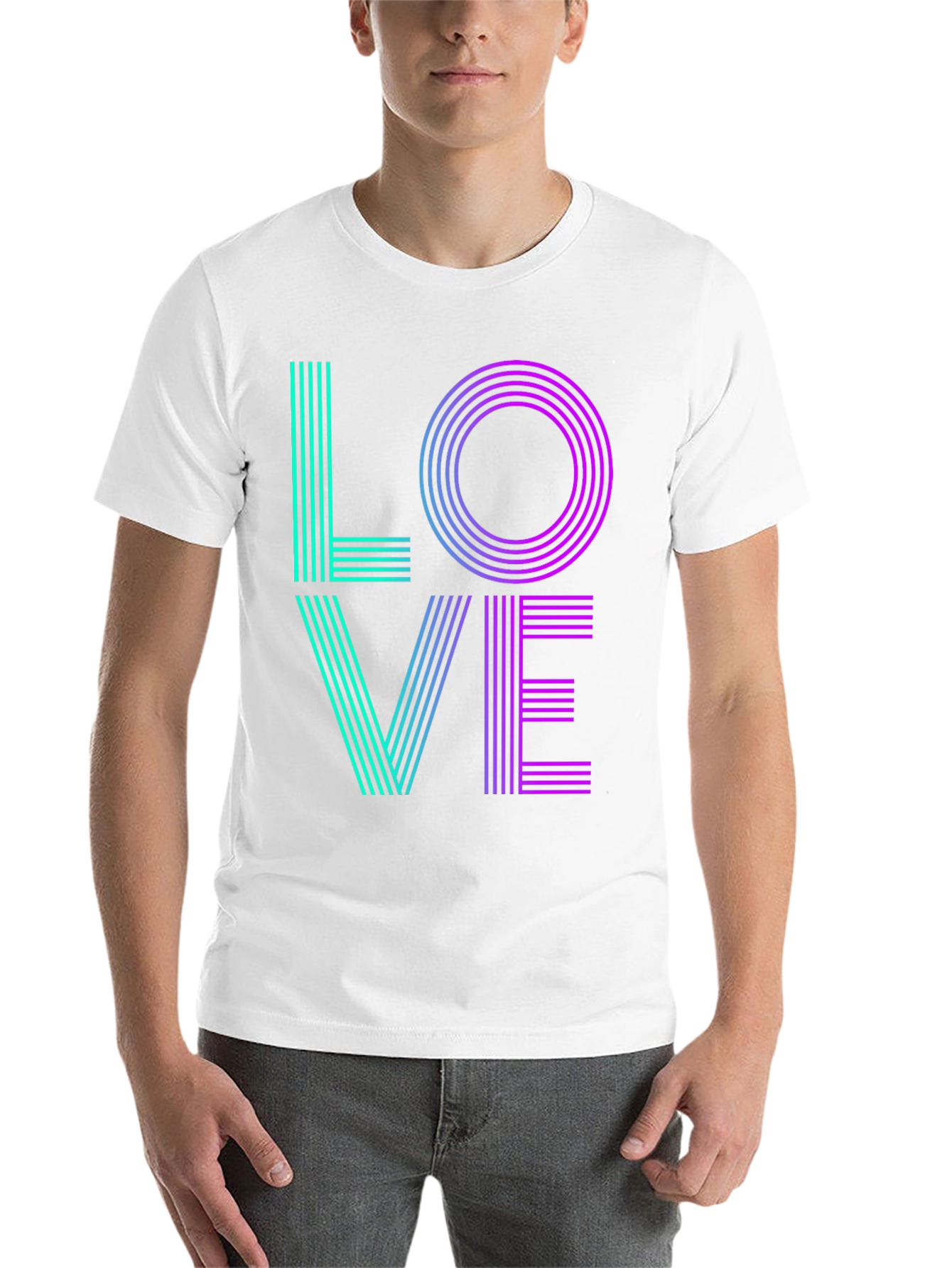 Black LOVE Graphic Tee - Retro Style view 14