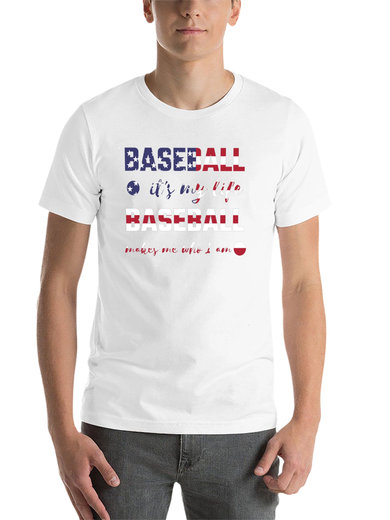 Black Baseball It's My Life T-Shirt view 14