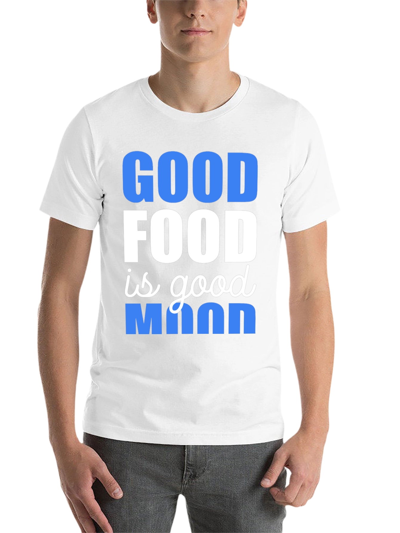 Black Good Food Good Mood T-Shirt view 14