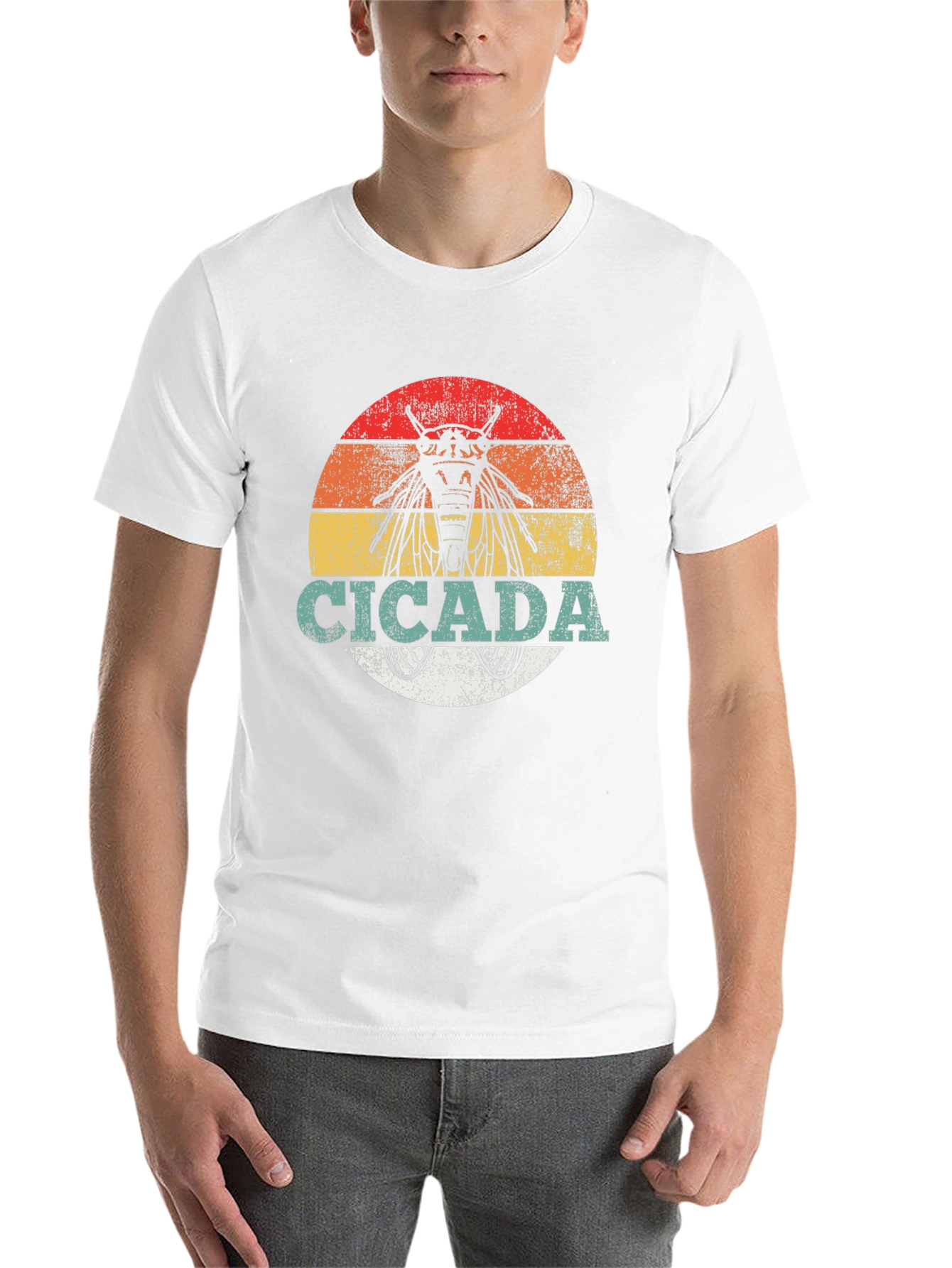 Cicada Insect Graphic T-Shirt - Retro Style - 14