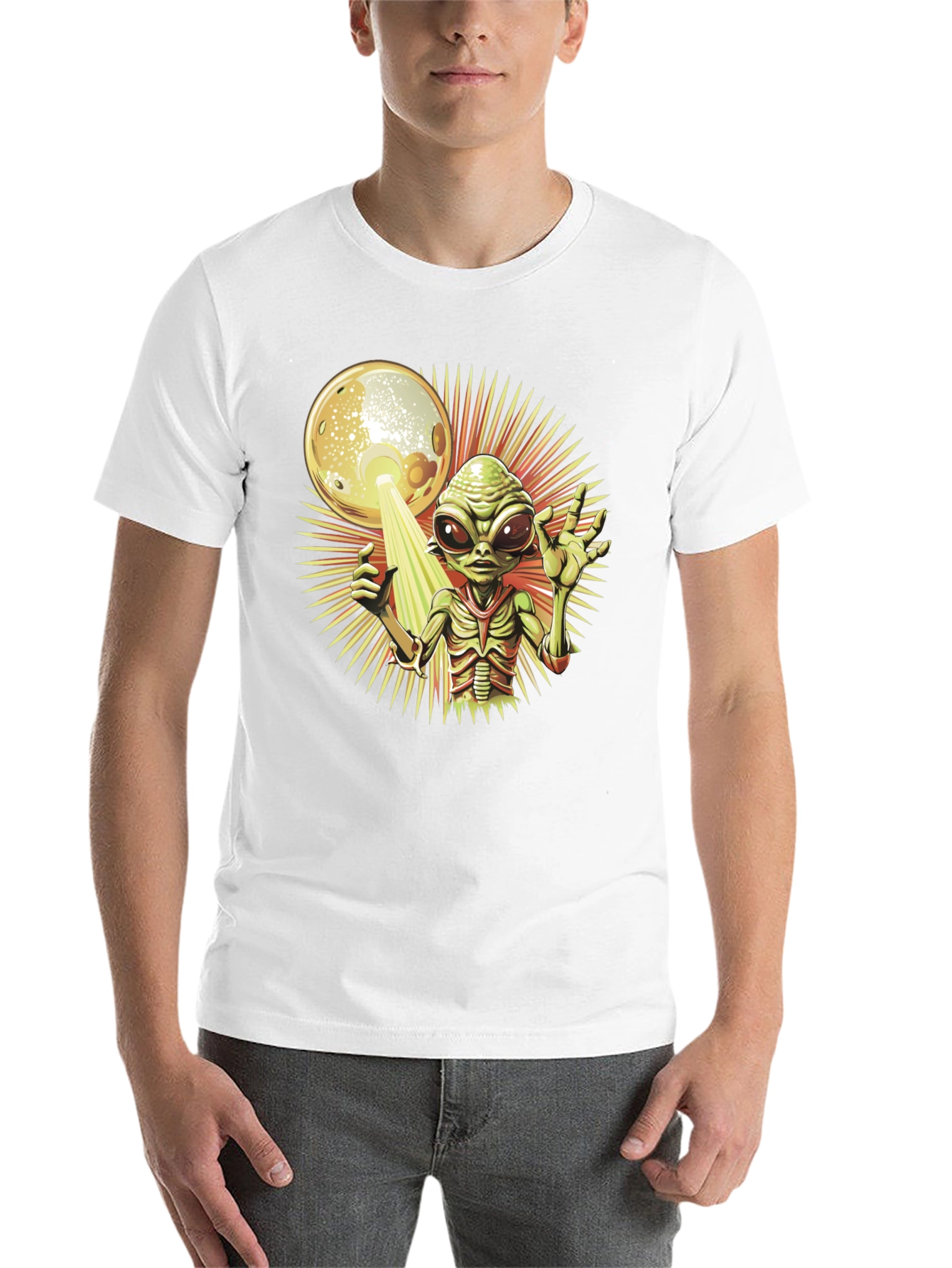 Black Alien Abduction T-Shirt - Out of This World Style view 14