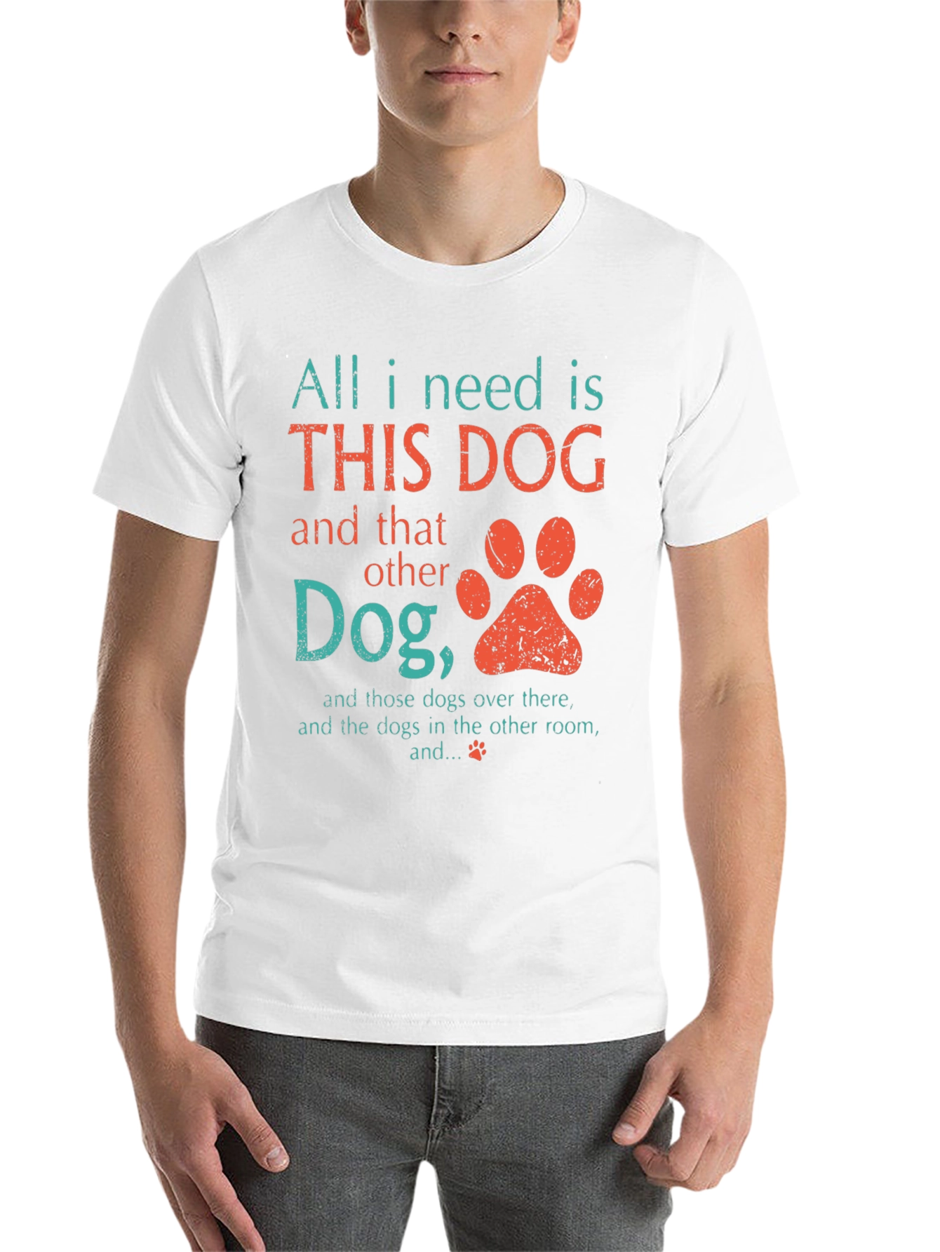 Black All I Need Is This Dog T-Shirt view 14